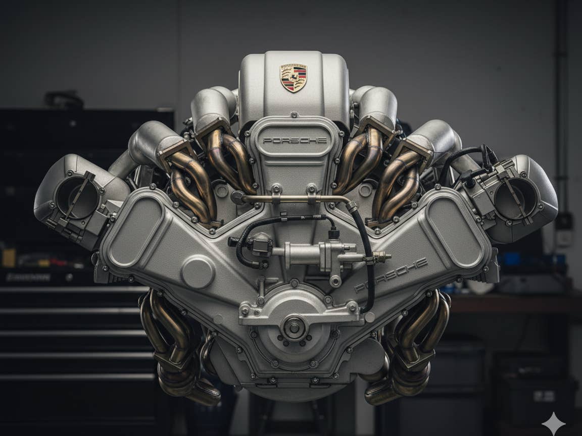 1152x864 Porsche Working on Radical New W18 Engine With Three Banks of Cylinders