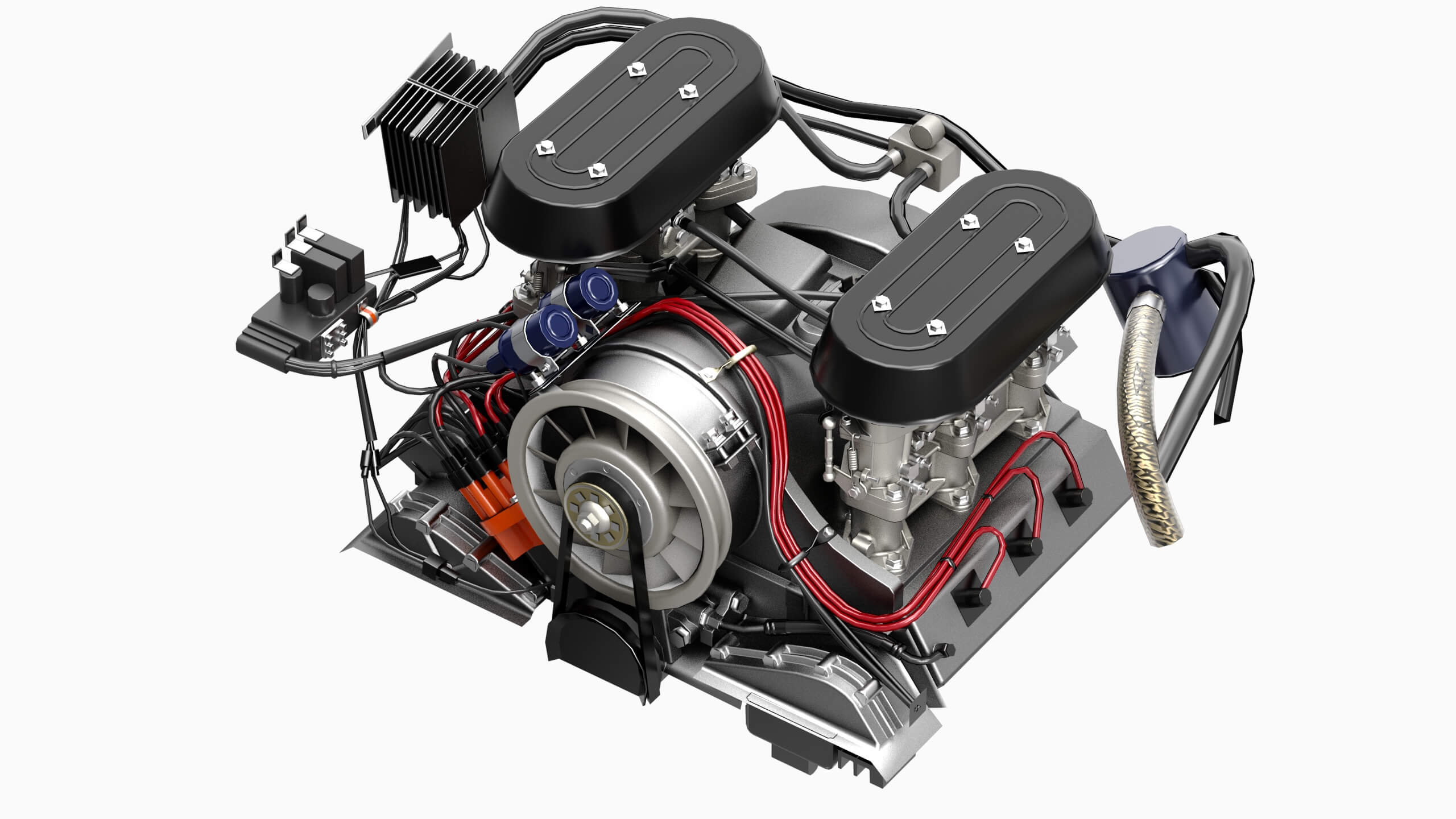 2560x1440 Porsche Flat Six Air Cooled Engine