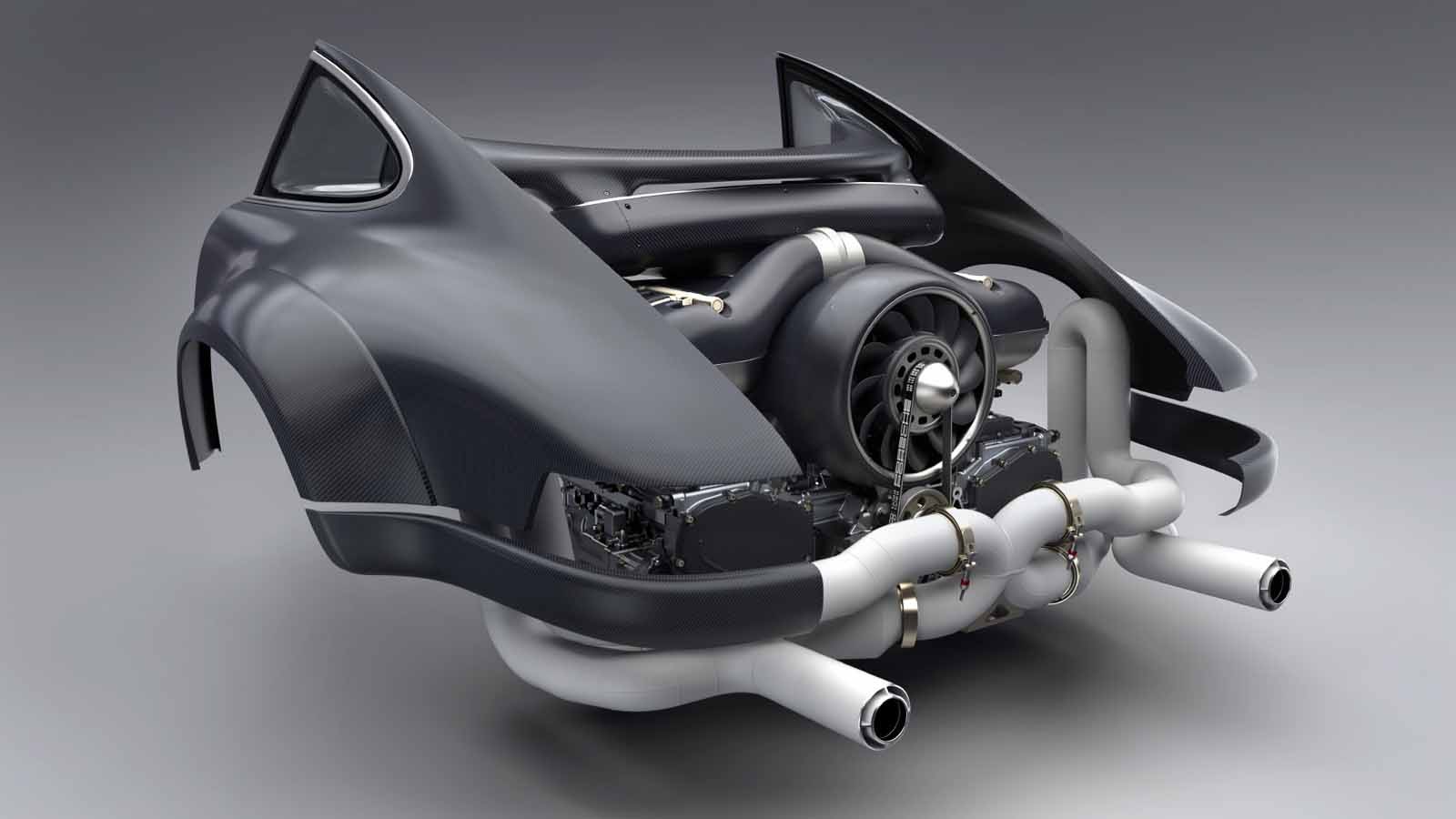 1600x900 Singer Reveals 500 HP Air Cooled Porsche 911 Engine Made With Williams, Mezger