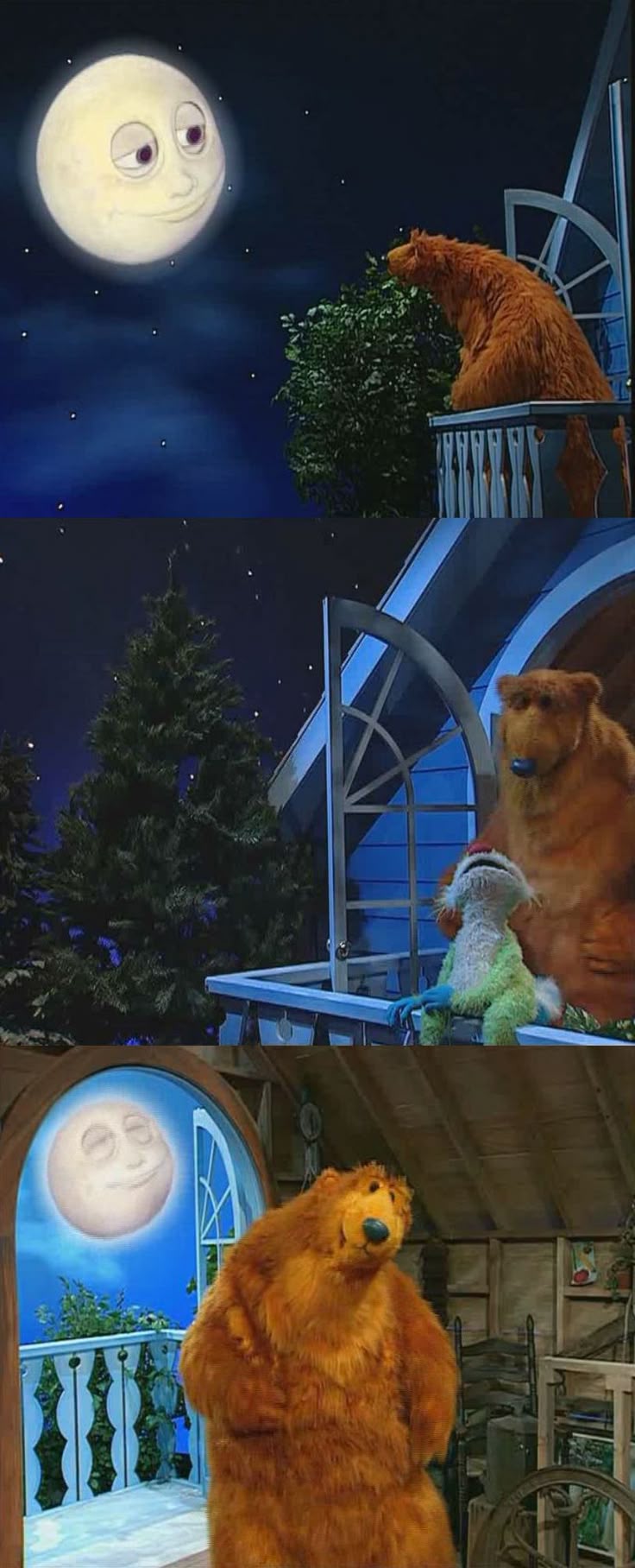 736x1816 Children Room Porch, Viewing the Garden (from Bear in the Big Blue House, 1997)