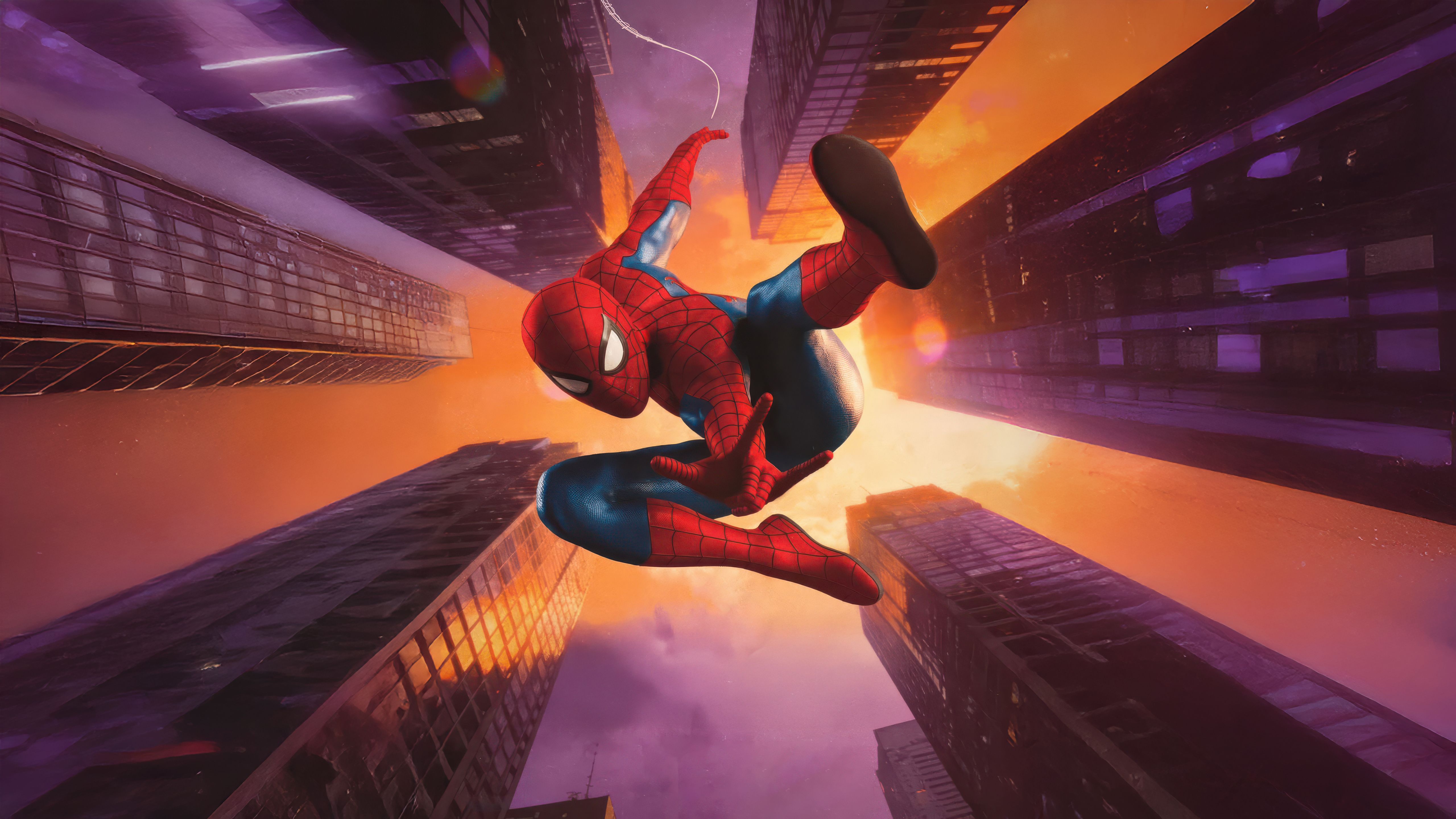5120x2880 Spiderman Swingingy Lights Wallpaper, HD Superheroes Wallpaper, 4k Wallpaper, Image, Background, Photos and Picture