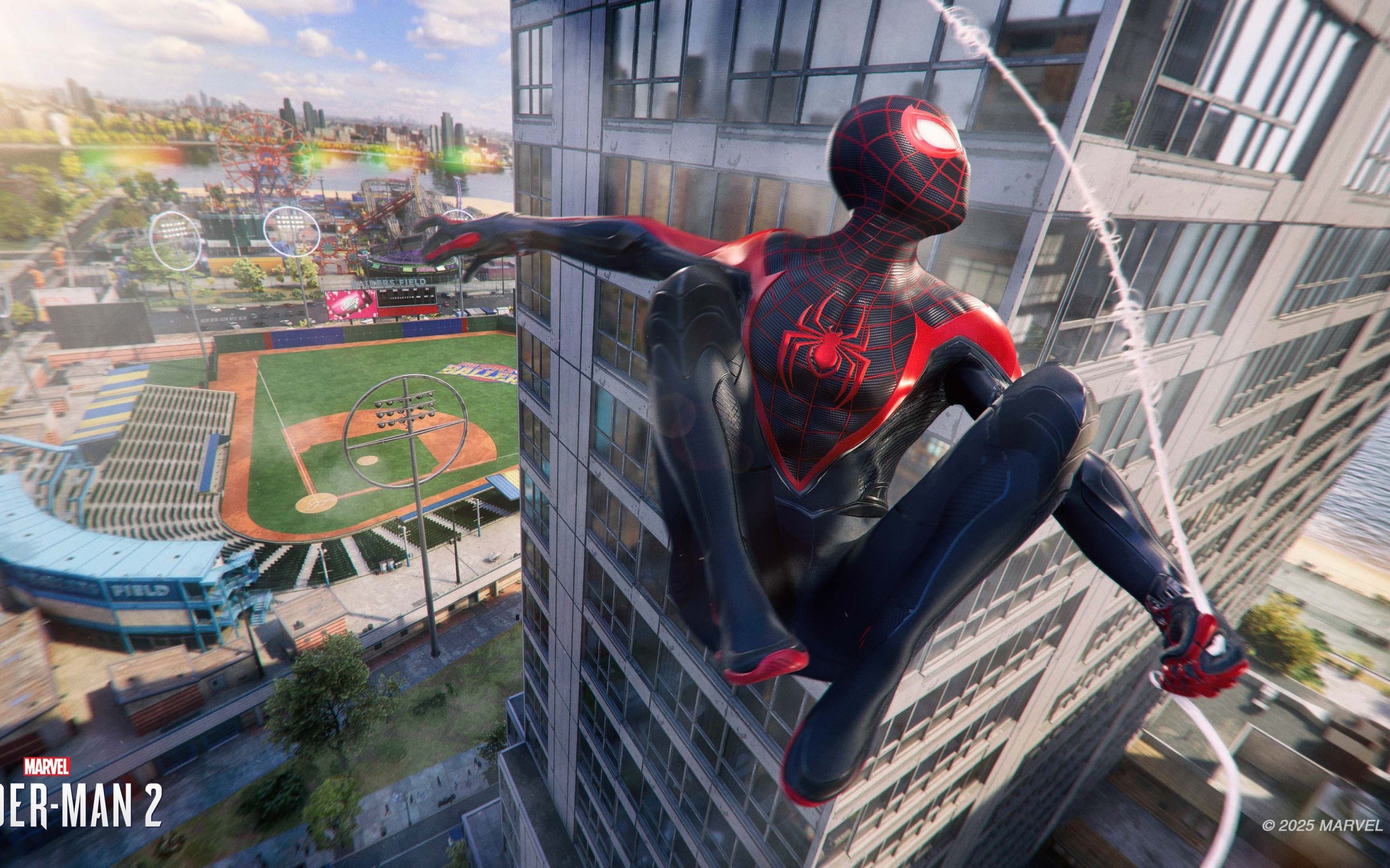 2880x1800 Miles Morales Wallpaper 4K, Swing, Marvel's Spider Man 2