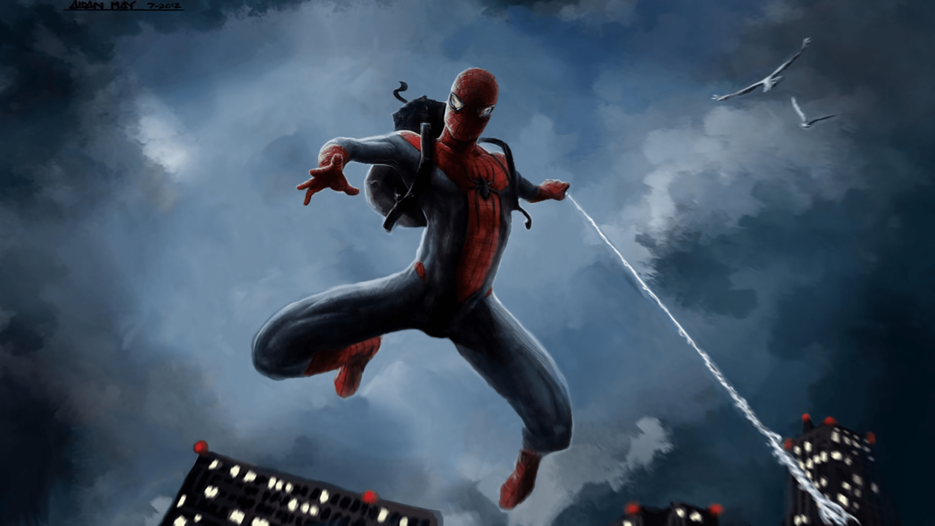 1920x1080 Peter Parker as Spider Man HD Comic Wallpaperx1080