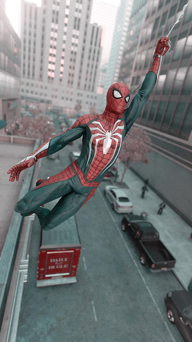 800x1422 Spider Swing, spider man, spider man ps HD phone wallpaper