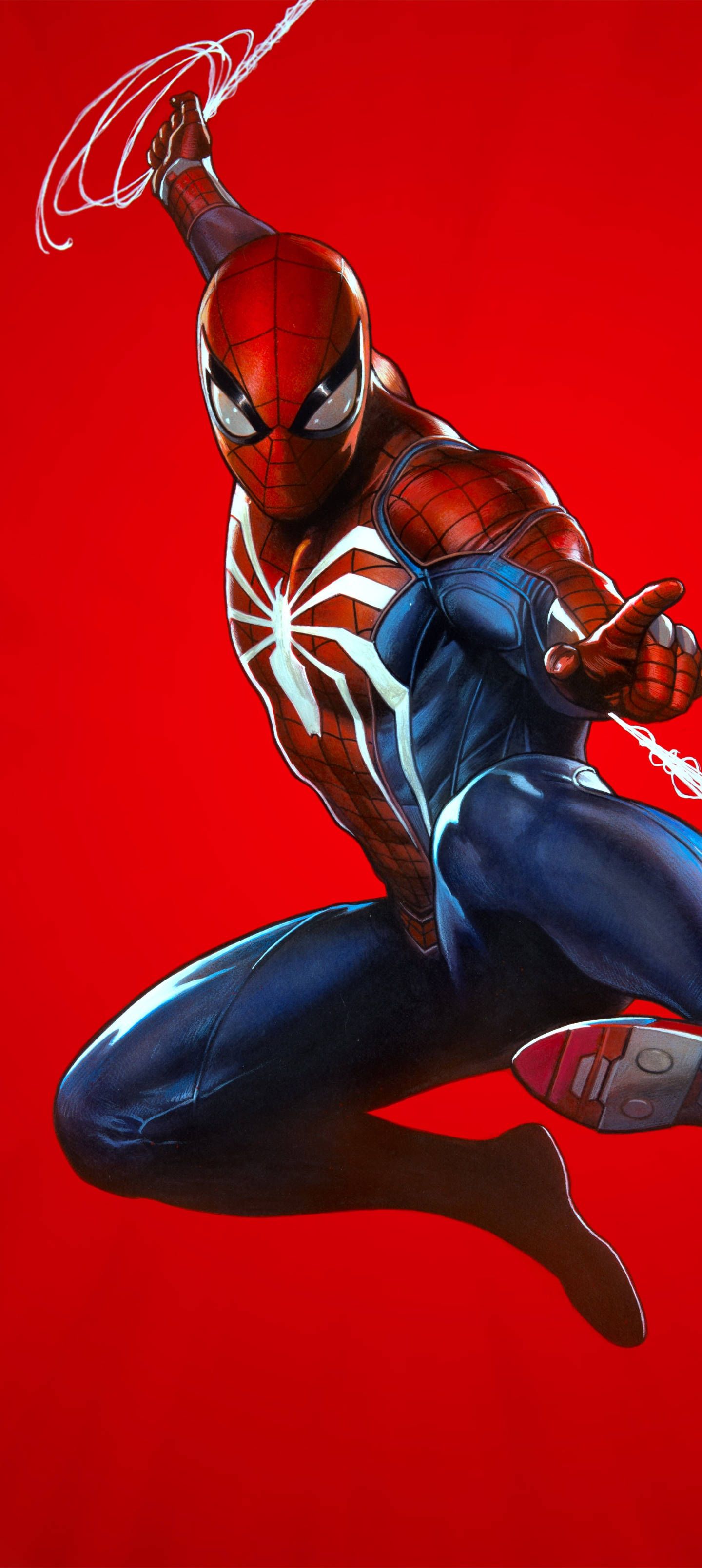 1440x3216 Download Popular Phone Spiderman Swinging Wallpaper