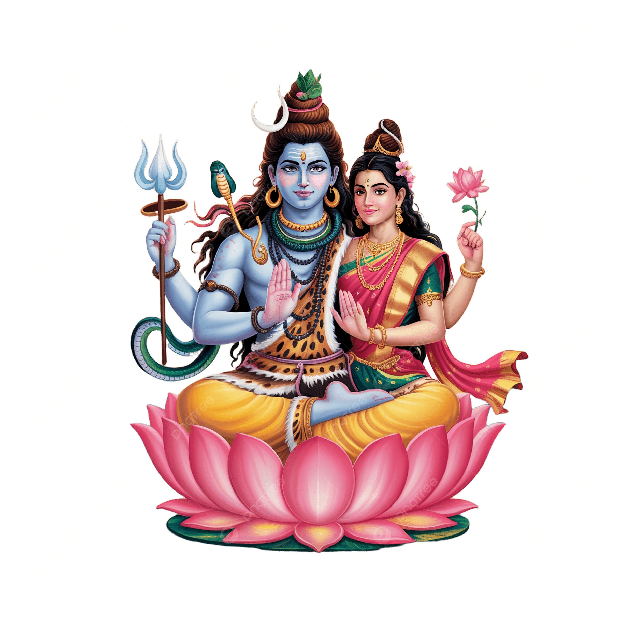 2500x2500 Shiva Parvati Seated On Lotus Flower Transparent Background, Shiva Parvati, Shiva Parvati Seated On Lotus, Religion PNG Transparent Image and Clipart for Free Download