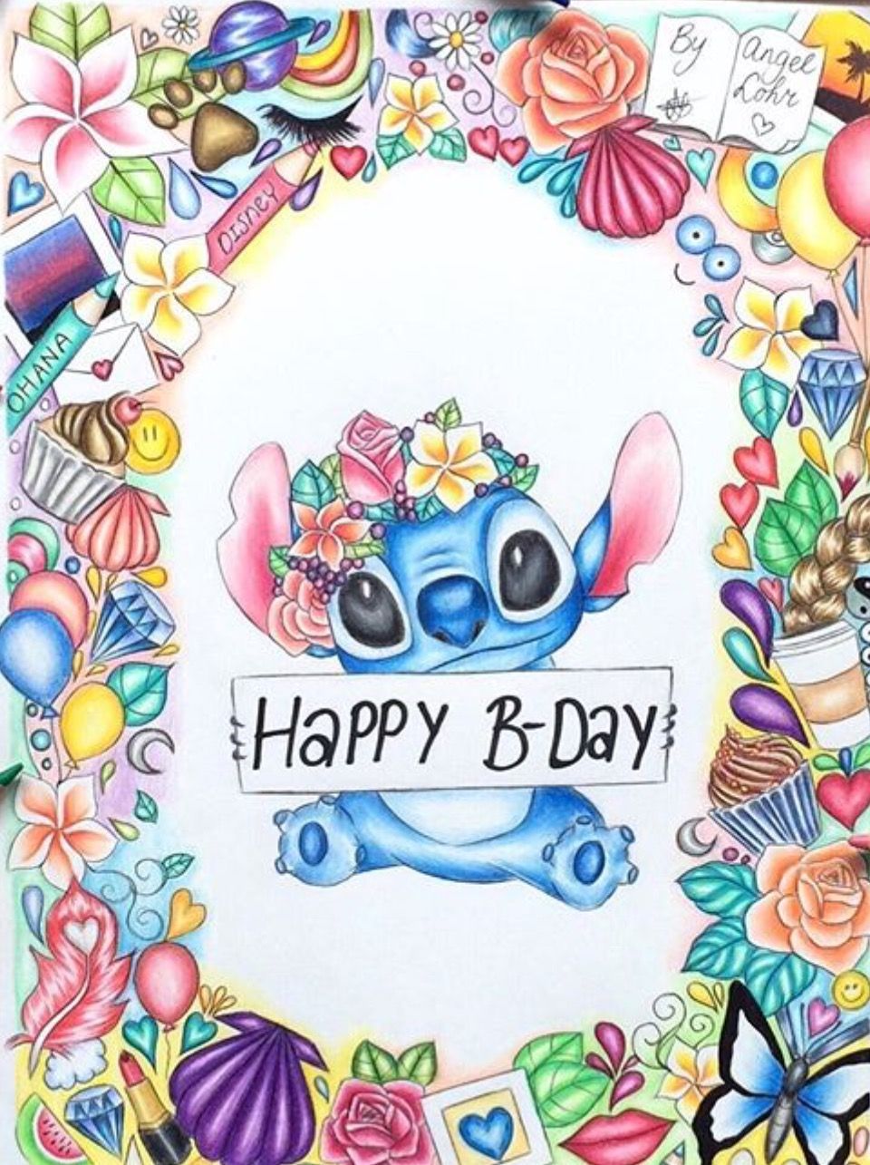 960x1285 Stitch Birthday Wallpaper