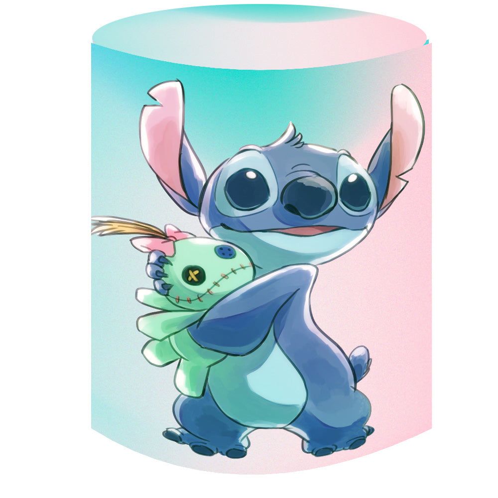 1000x1000 Customize Cartoon Character Round Backdrops Birthday Party Circle Back