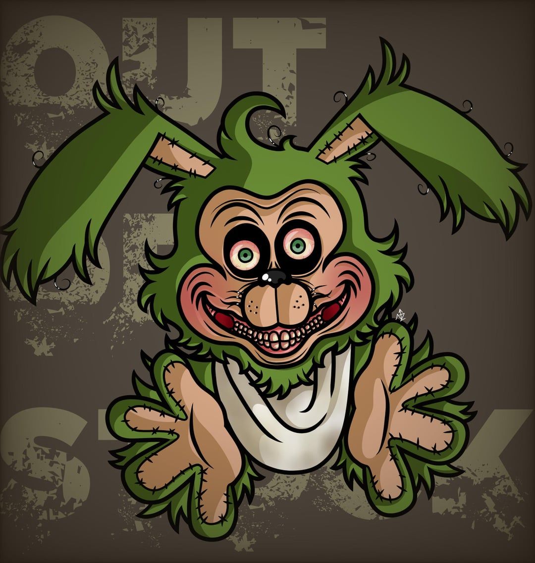 1080x1137 FNaF Fanart Plushtrap Chaser