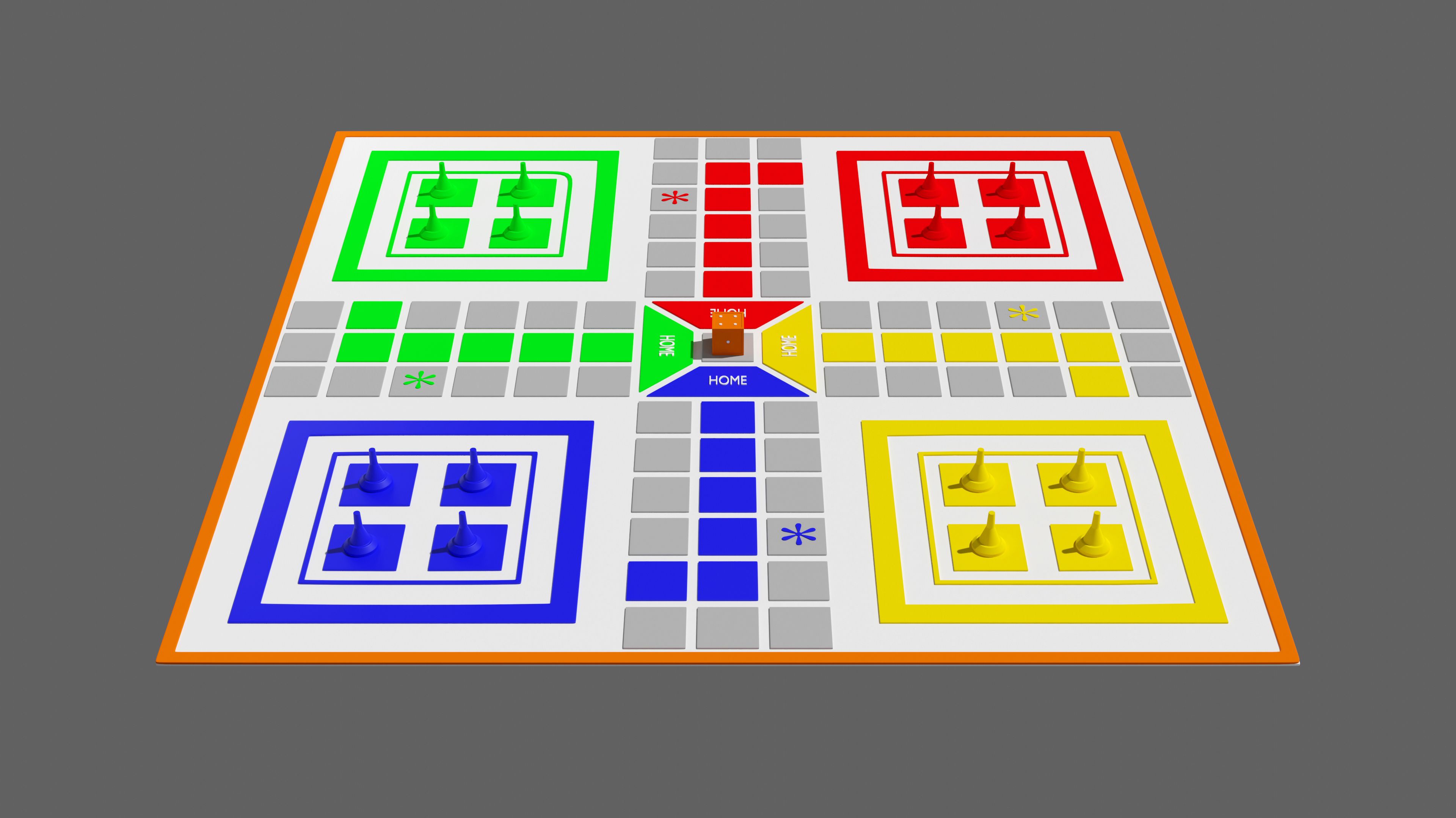 3840x2160 ♟ Ludo Board Game・ 3D File for 3D printing・Cults