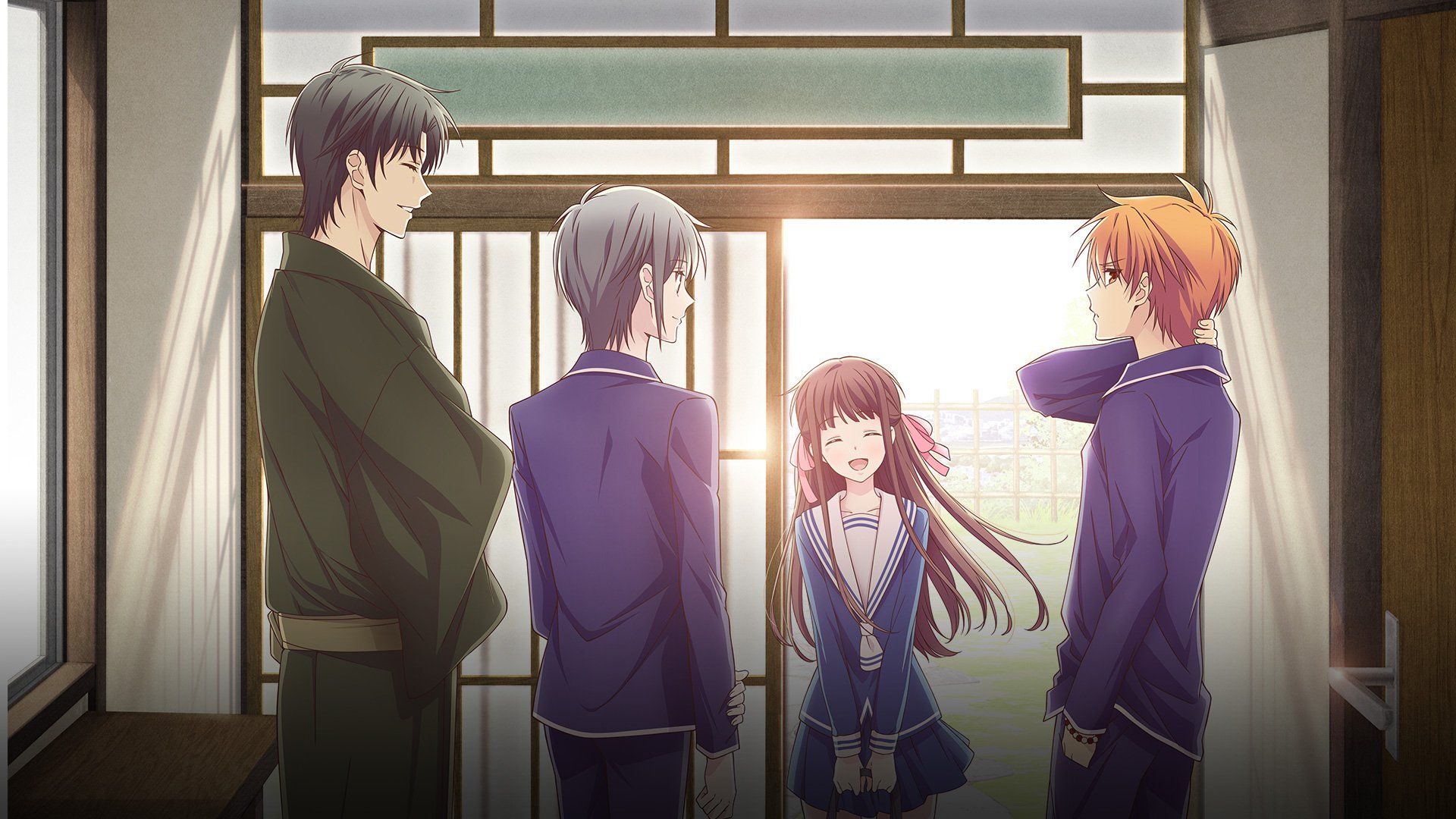 1920x1080 Fruits Basket HD: Tohru and the Sohma Trio (Kyo, Yuki & Shigure)x1080
