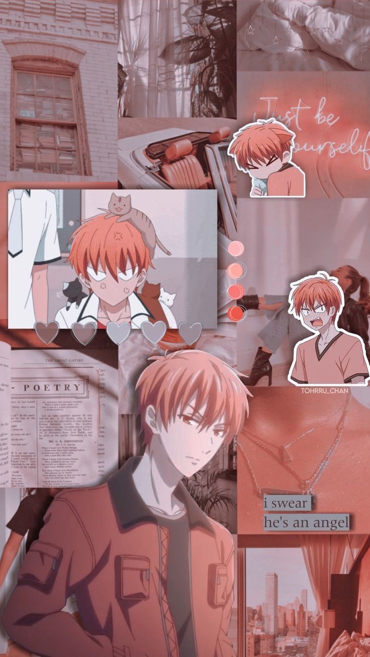 736x1307 Kyo Sohma fruits basket wallpaper