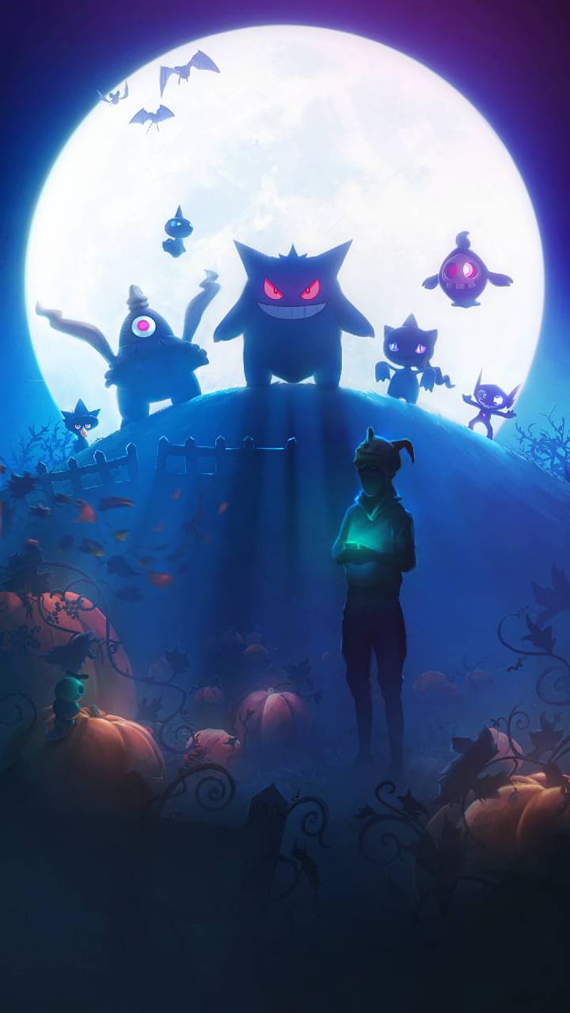800x1422 Pokemon ghost, scary, anime, HD phone wallpaper