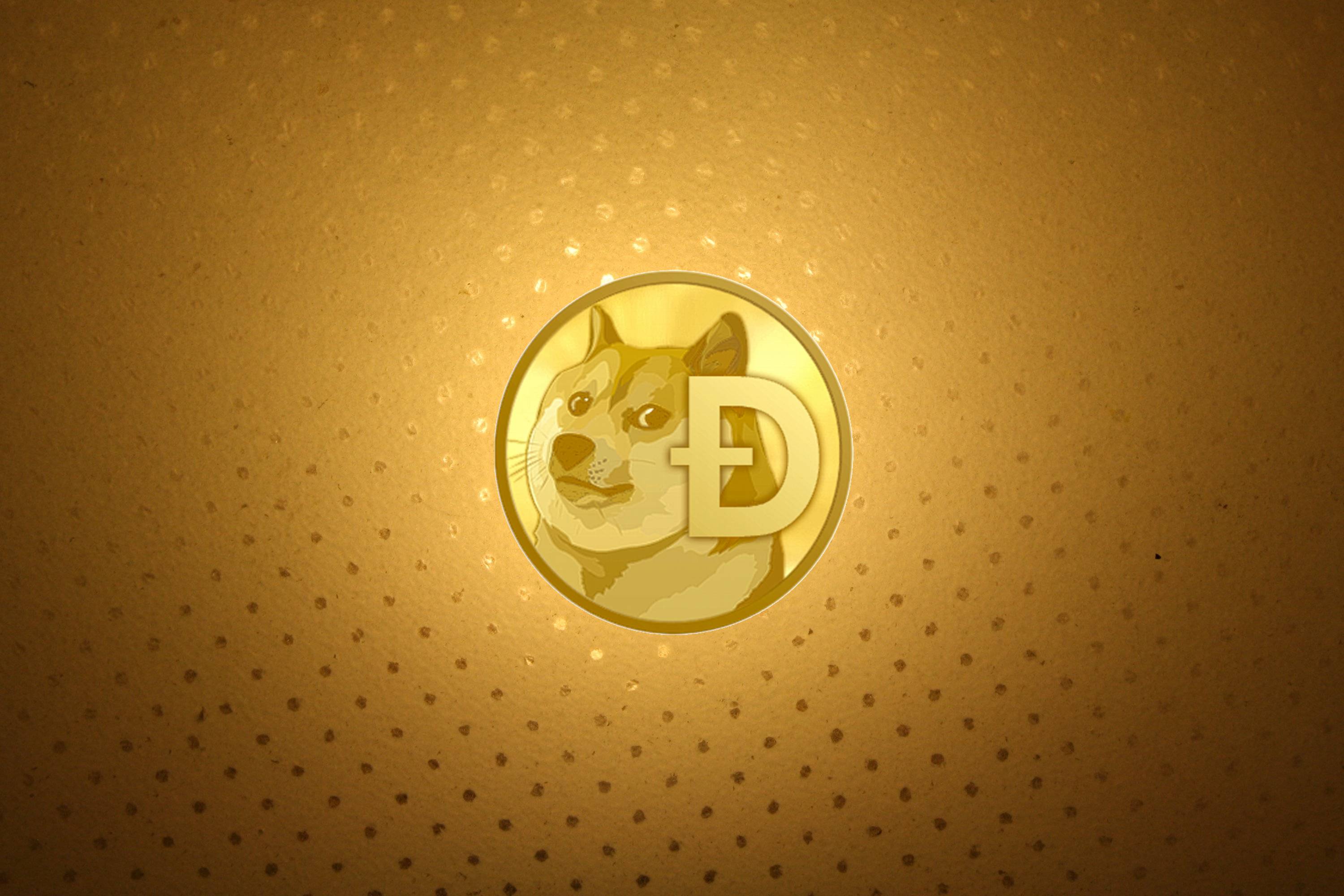 3000x2000 The golden coin of Doge. (Wallpaper!)