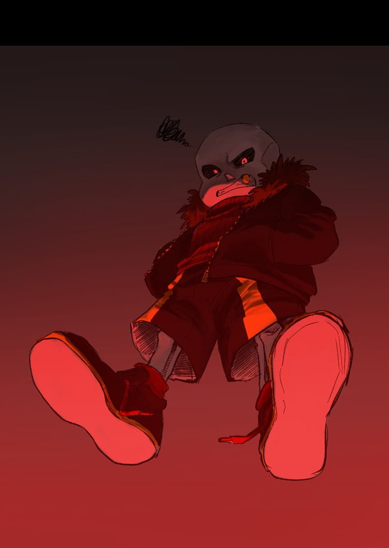 800x1127 Red sans, underfell, undertale, HD phone wallpaper