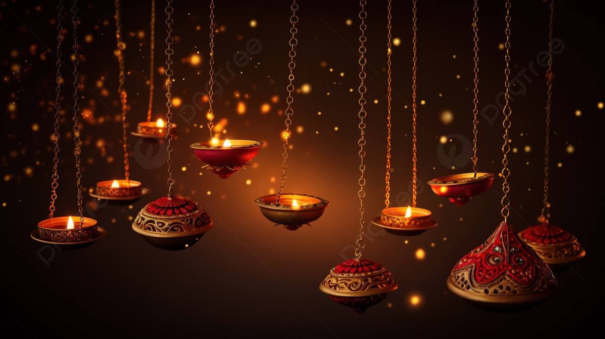 1200x673 Diwali Hindu Festival For Hanging Diya Card Background, Diwali Mandala, Diwali Lights, Diwali Poster Background Image And Wallpaper for Free Download
