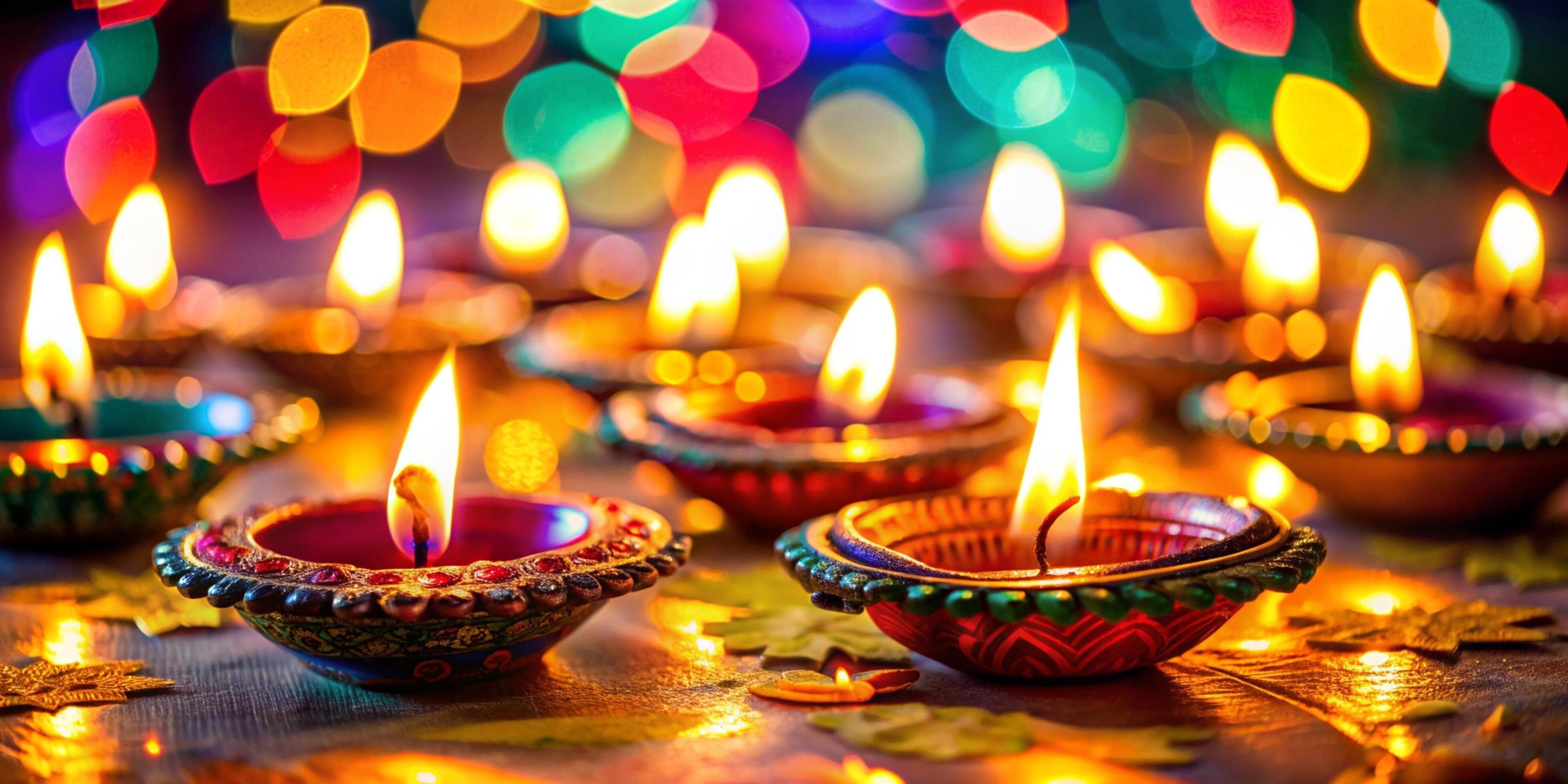 3921x1960 happy diwali indian festival background with candles diwali day happy diwali day