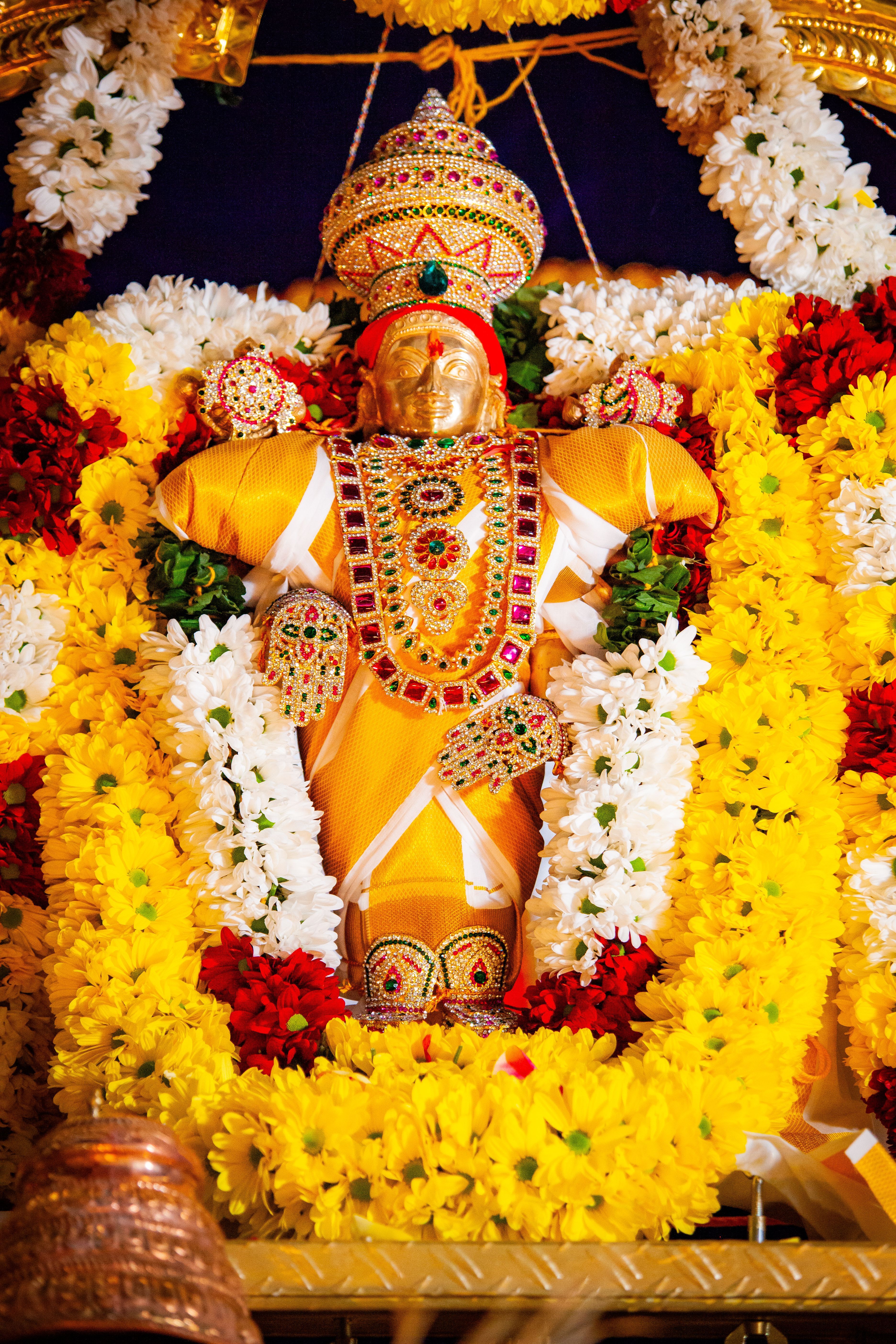 3744x5616 Close Up Of A Hindu Deity Decoration For A Festival · Free
