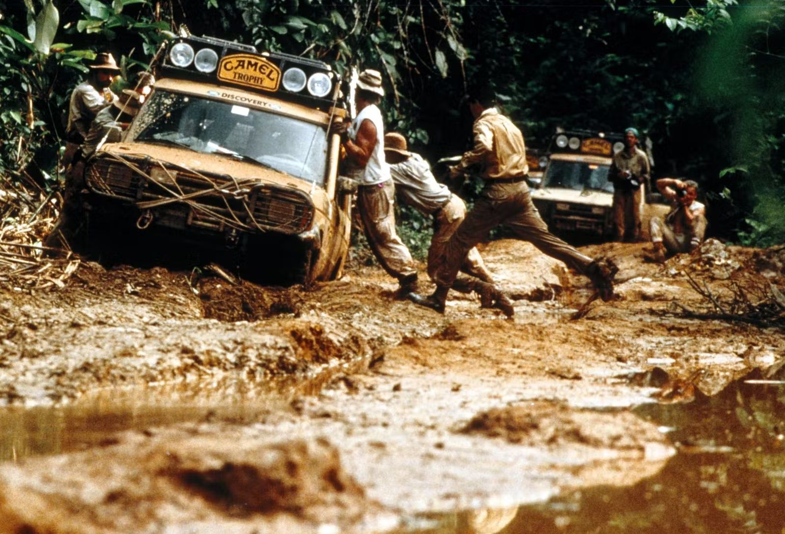 1598x1086 Mud Wrestling: At some point in the 1993 Camel Trophy, we began naming the leeches