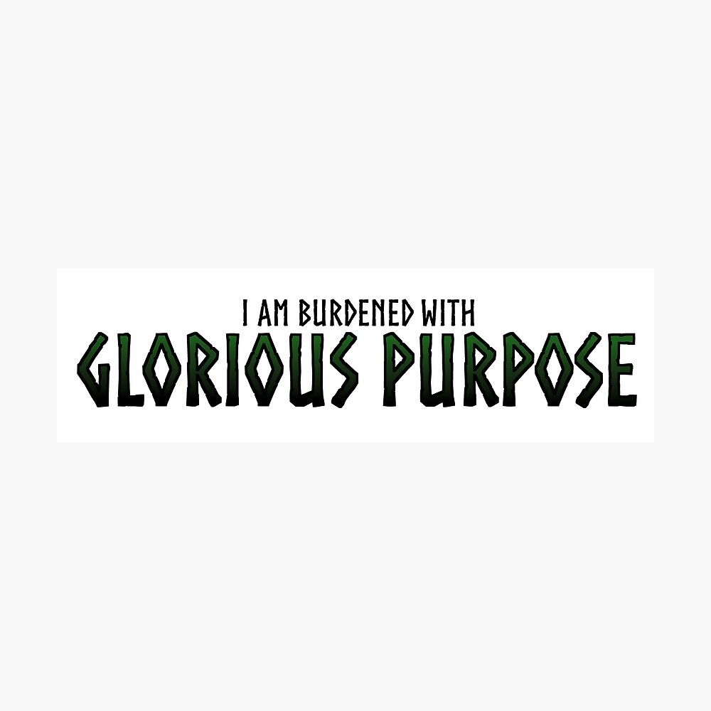 1000x1000 Glorious Purpose Loki Quote Canvas Print
