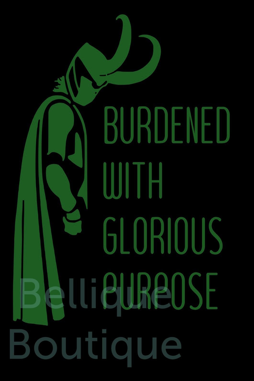 1061x1589 Loki Burdened With Glorious Purpose Decal of Mischief Marvel Car, Laptop Sticker
