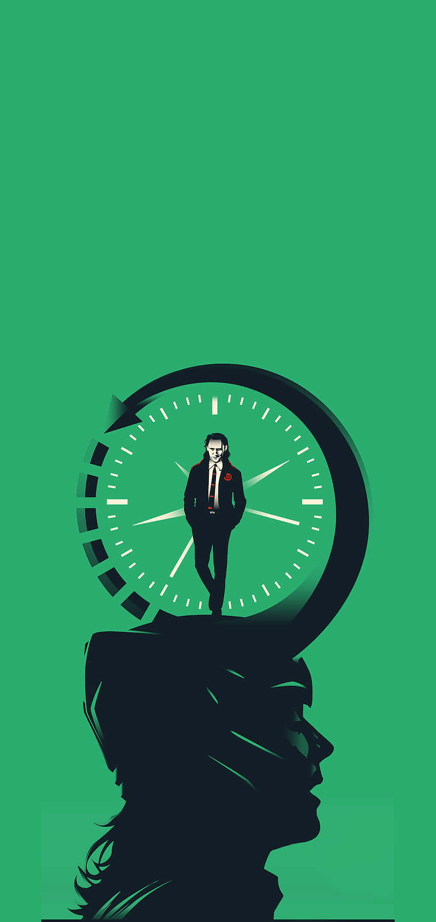 850x1795 Download Loki Timekeeper Artwork Wallpaper
