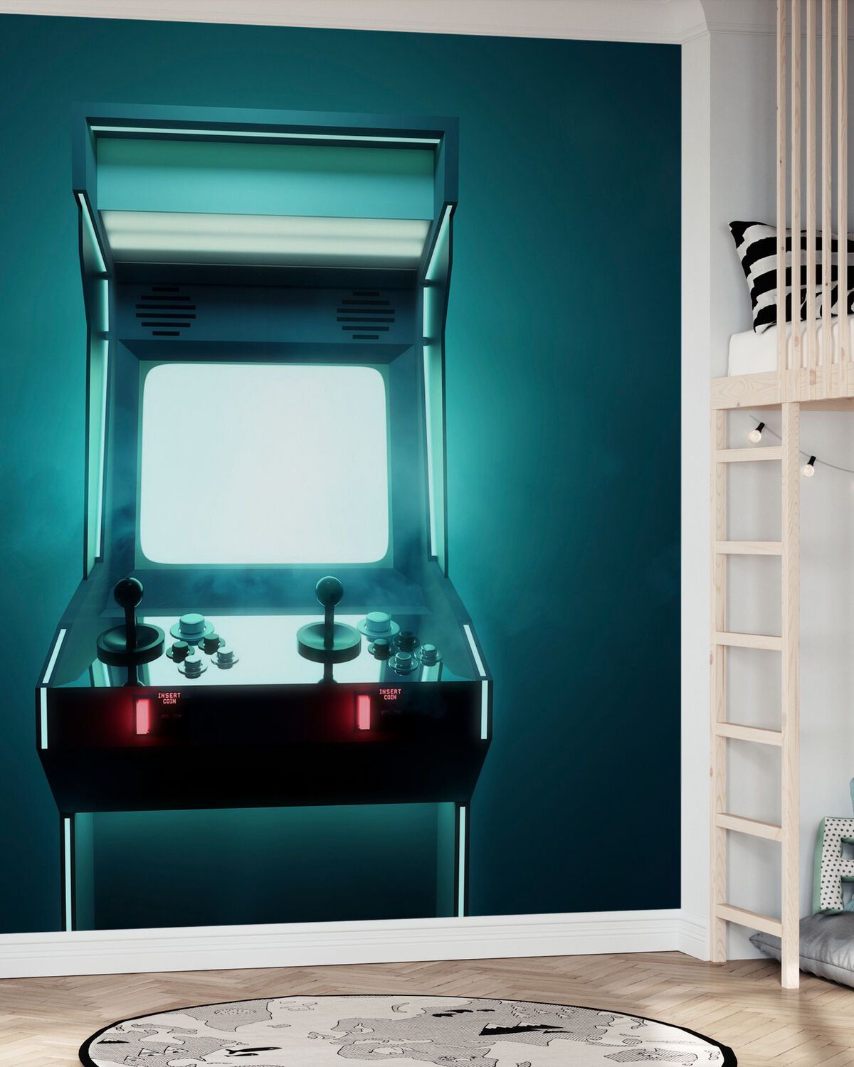 1200x1500 Retro Video Game Arcade