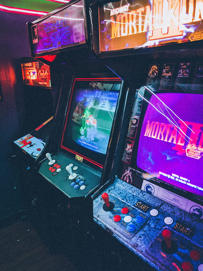 800x1067 Retro Arcade, mortal combat, synthwave, technology, HD phone wallpaper