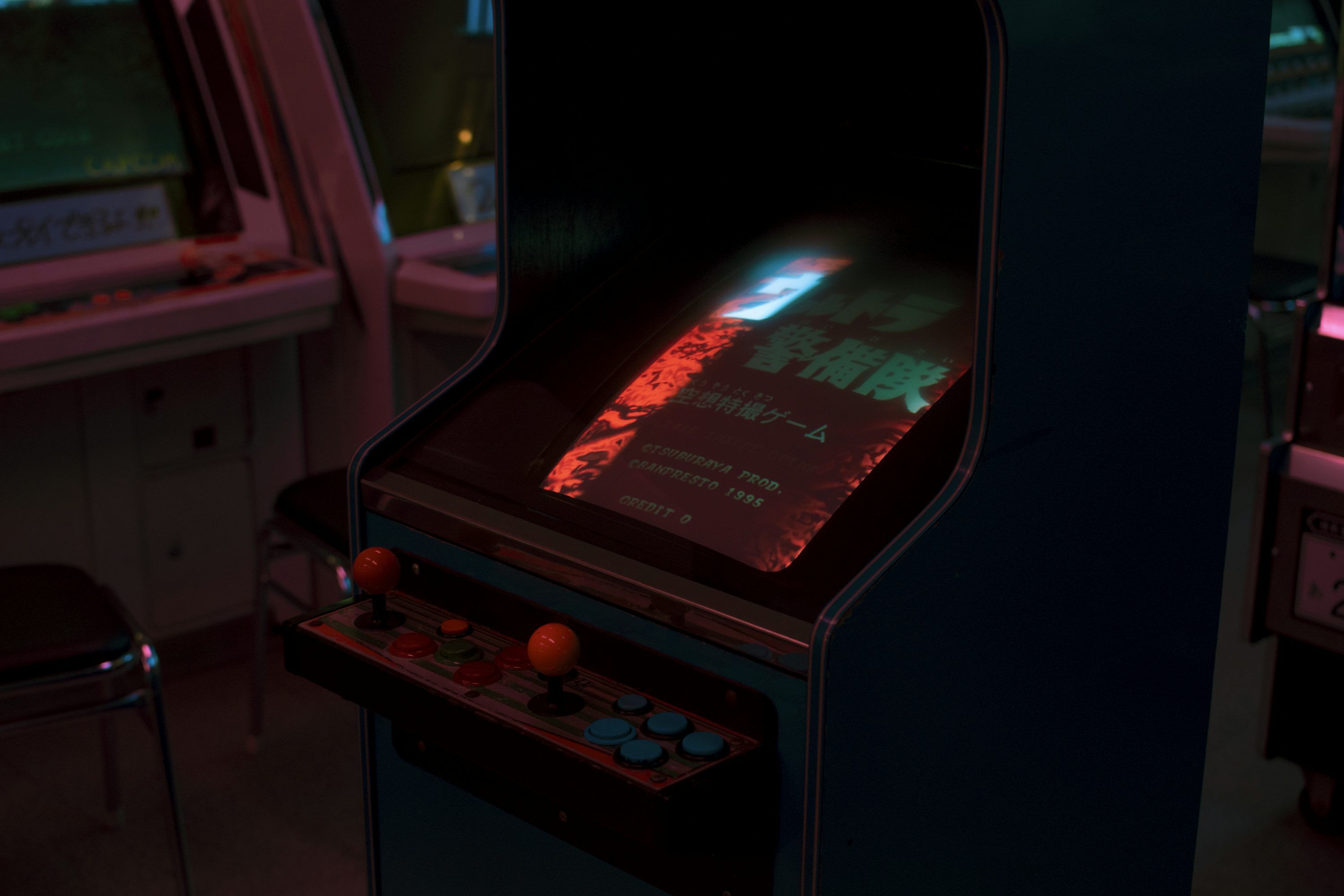 3000x2000 Blue arcade cabinet