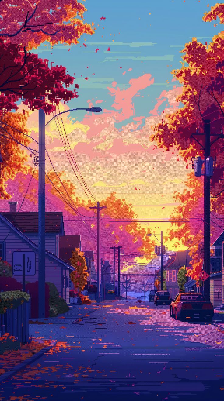 736x1313 Cozy Pixel Wallpaper