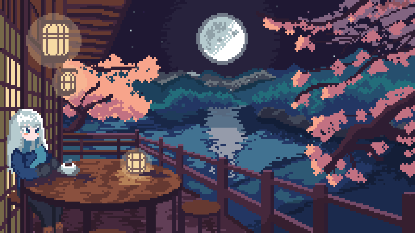 1344x756 cozy japanese cafe