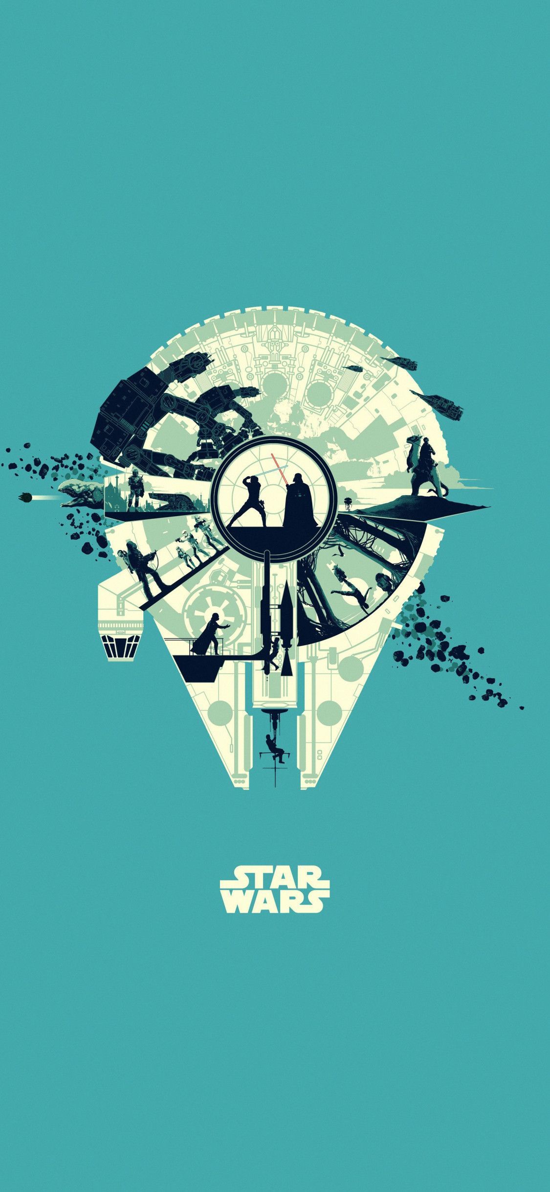 1125x2436 Minimalist Movie iPhone Wallpaper