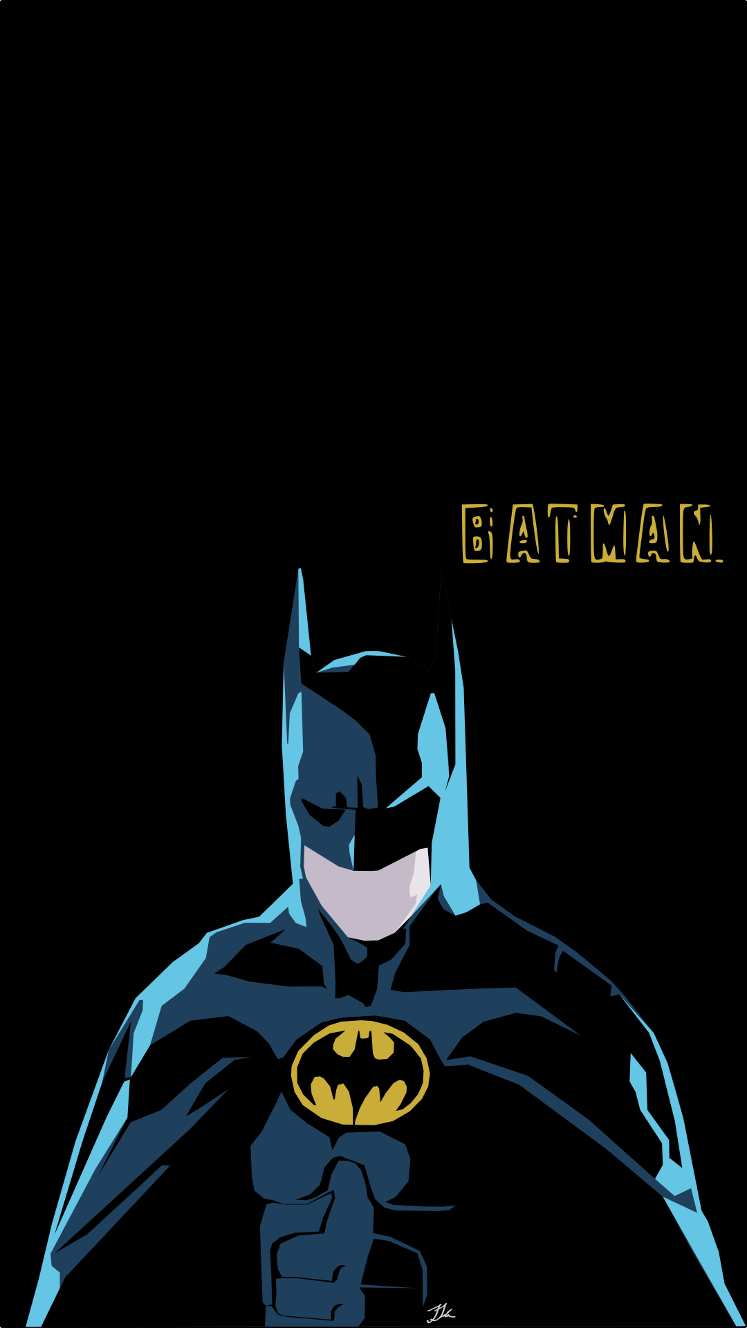 1080x1920 Had some fun creating minimalist cinema Batman versions. Bunch of cell BGs too