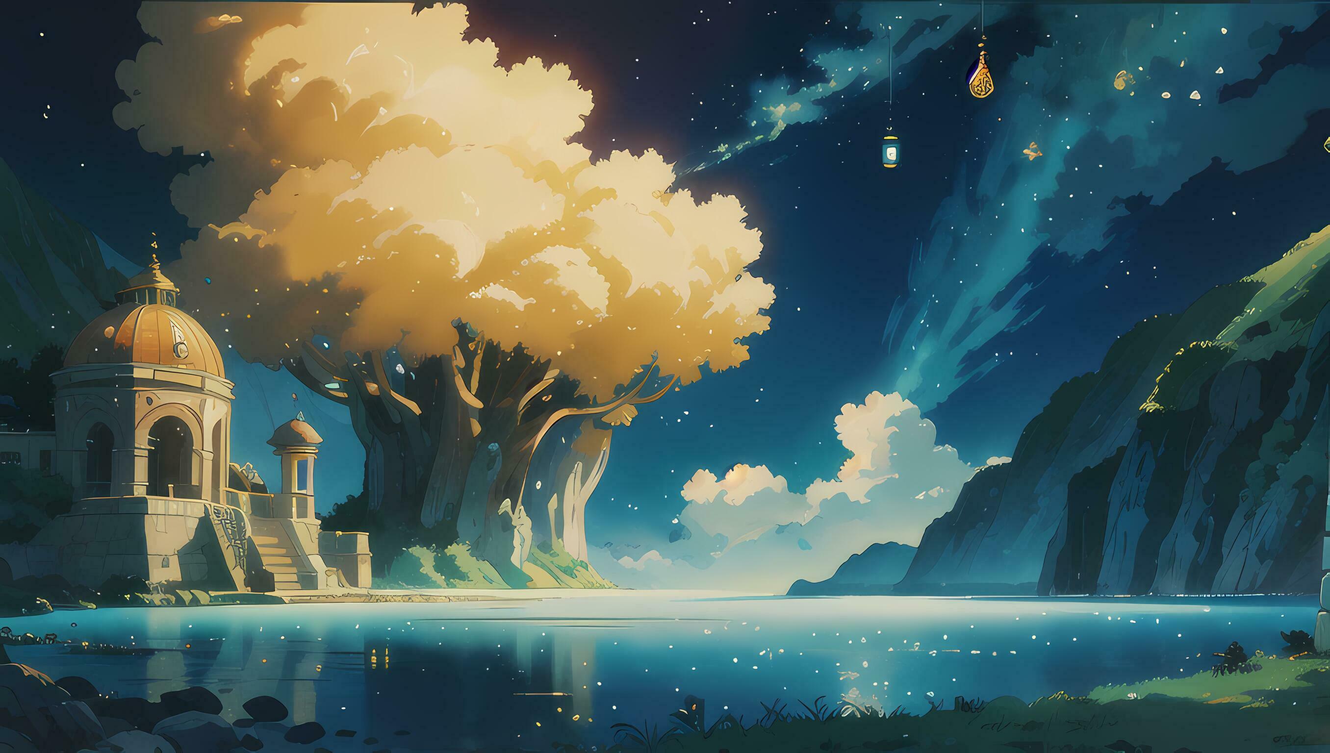 2712x1536 Beautiful Assortment Background Art for Graphic Novel Anime Manga Wallpaper