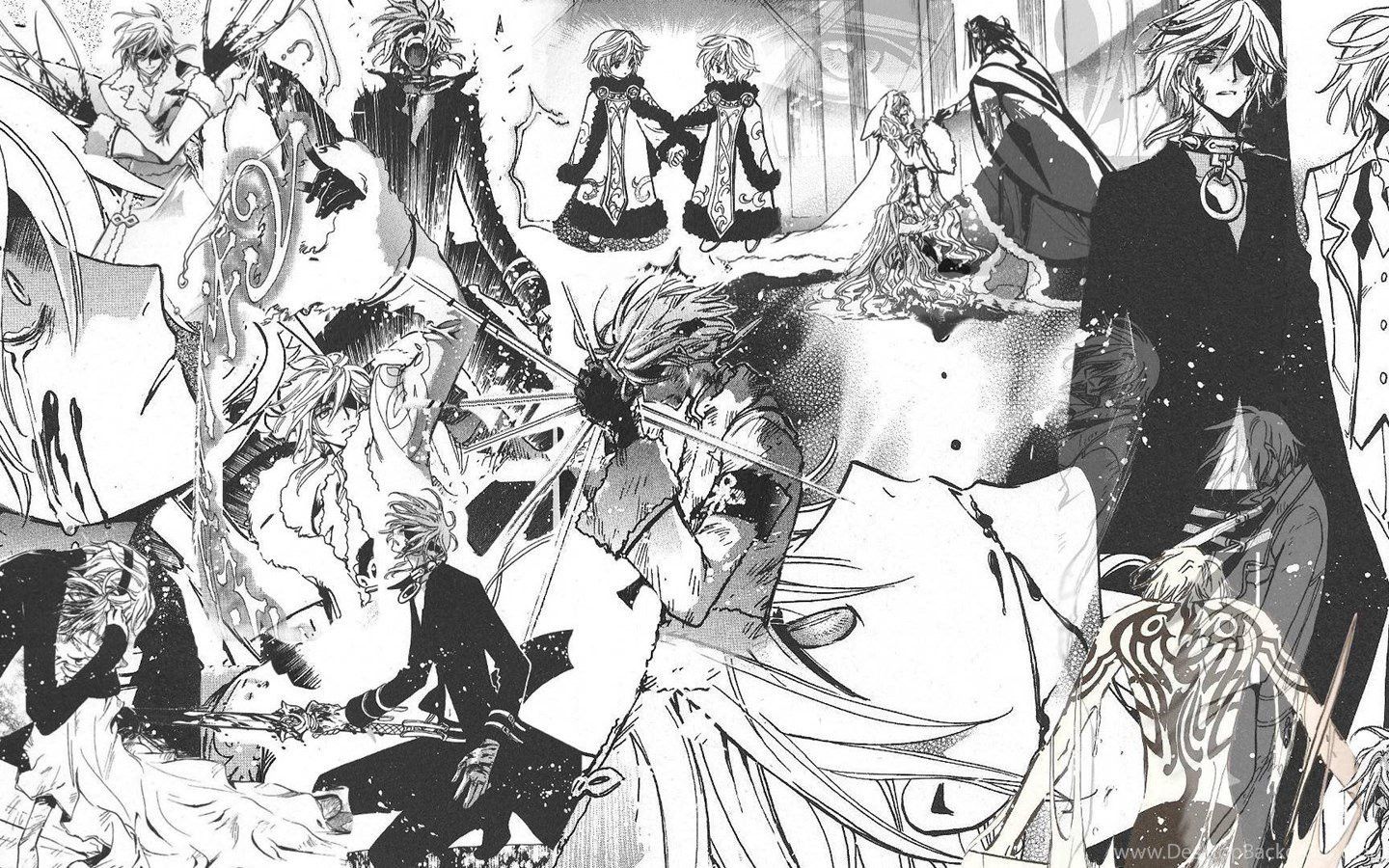 1440x900 Anime Black And White Manga Series Background Wallpaper 105107