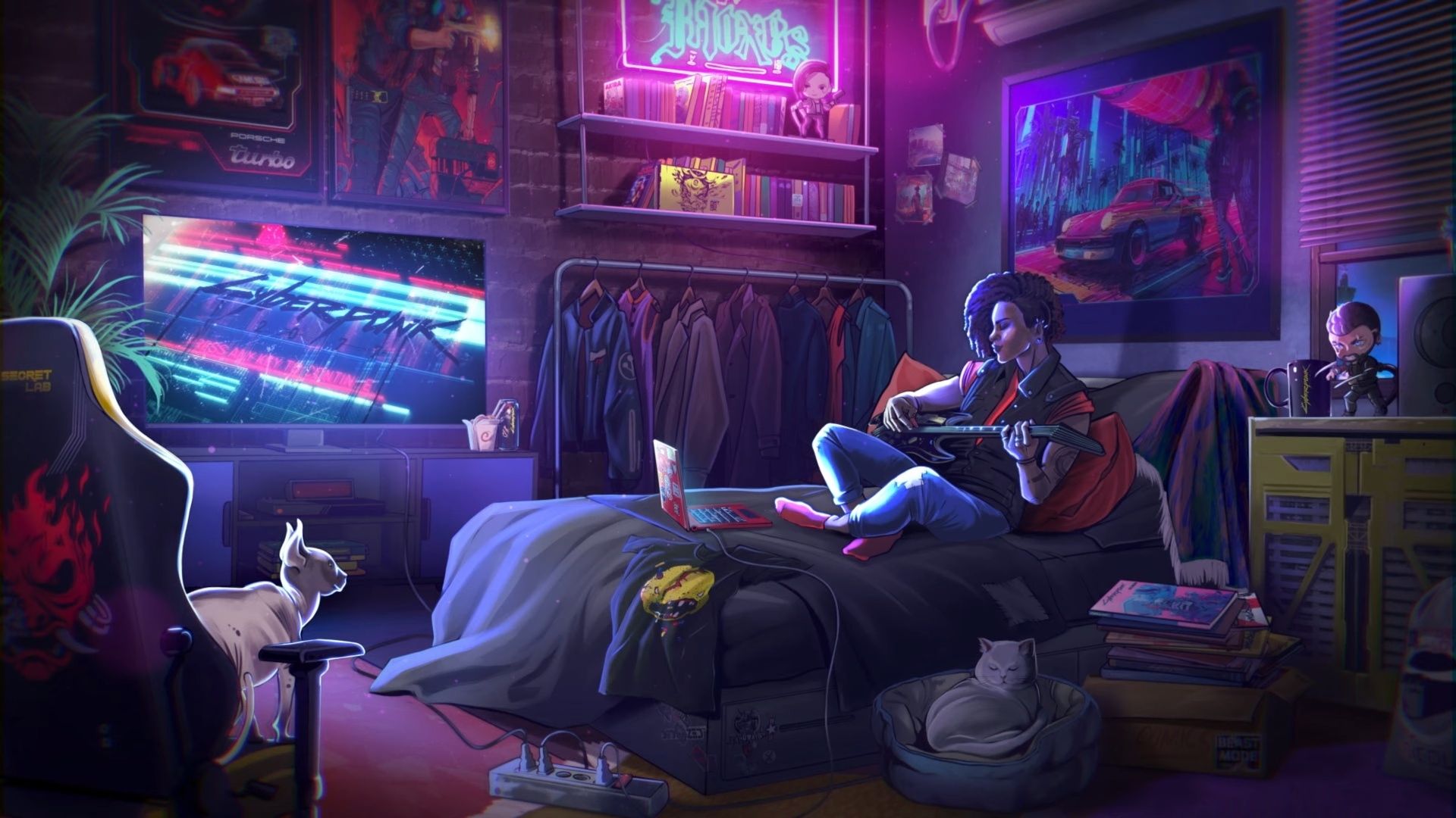 1920x1080 Cyberpunk room [1920x1080]