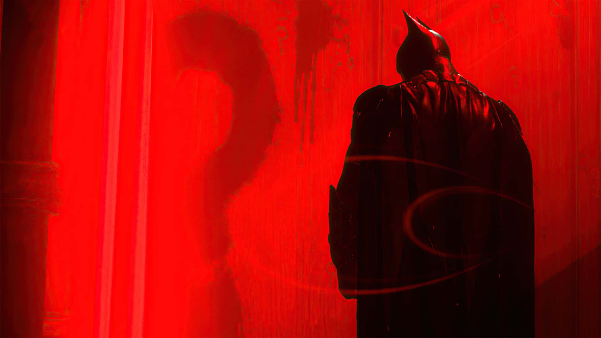 1920x1080 Batman Laptop Back View Digital Art Wallpaper