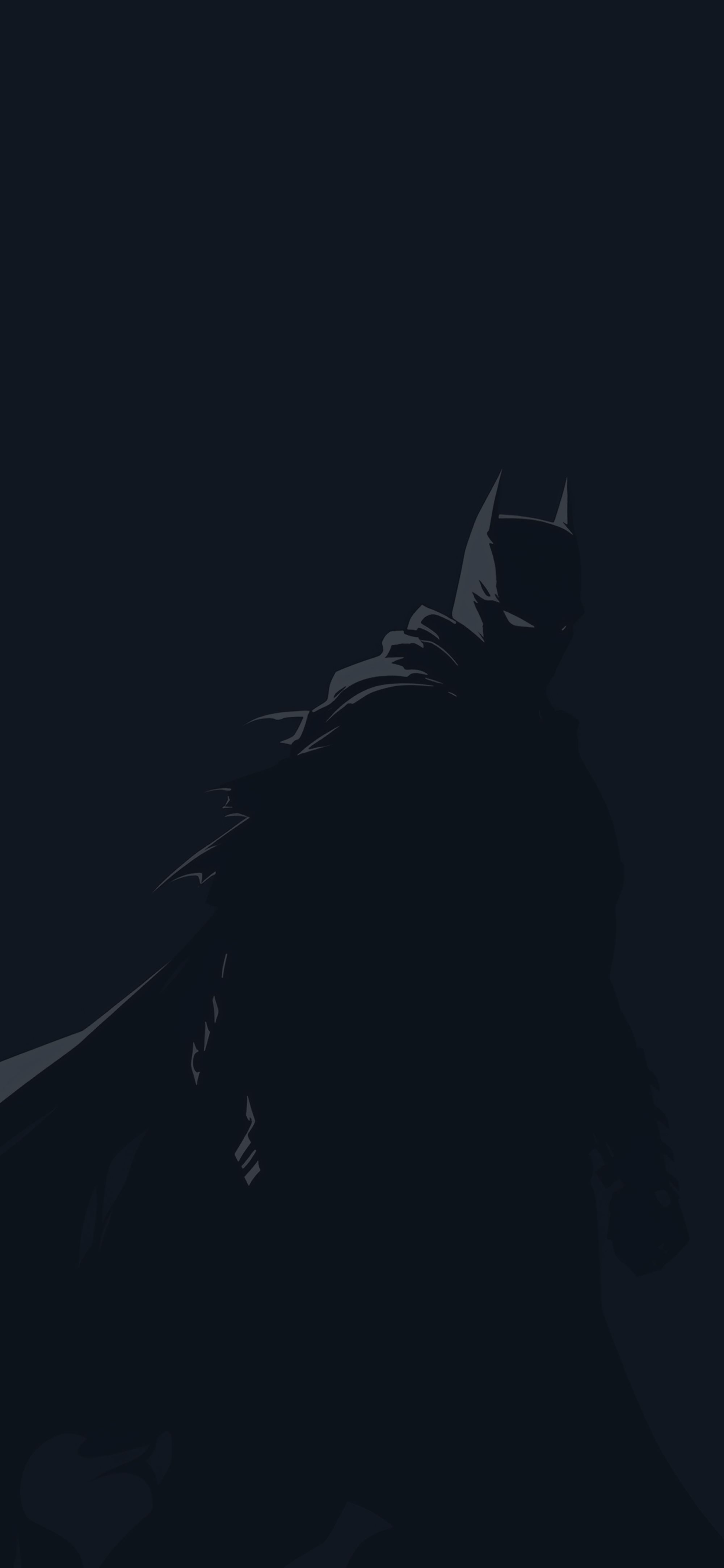 2000x4329 Batman Silhouette Dark Wallpaper DC Superhero Wallpaper