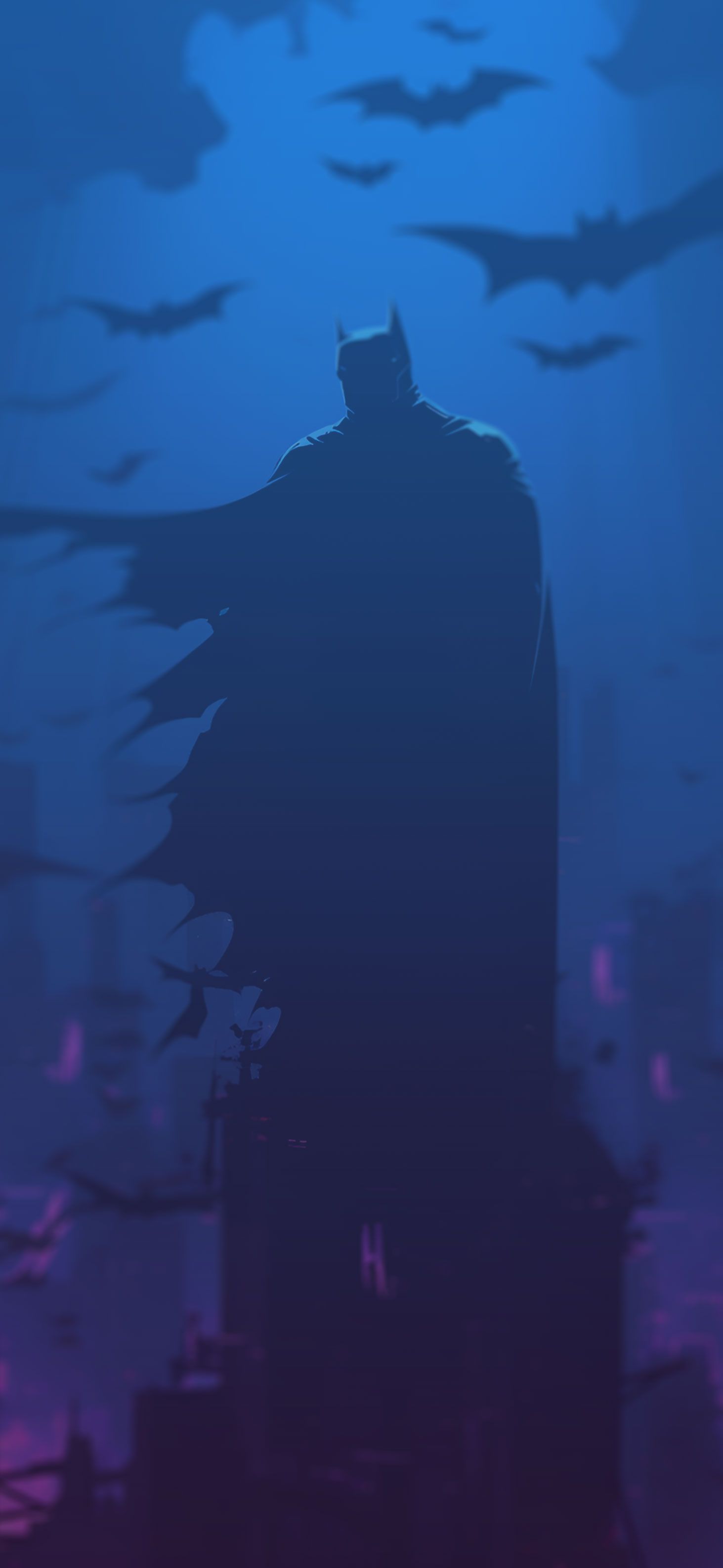 1463x3171 DC Batman & Bats Mystical Wallpaper Wallpaper HD