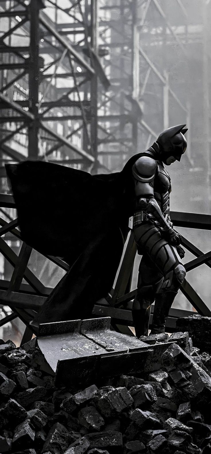 736x1580 Batman HD Wallpaper Dark Knight Rises. Iam batman, Being batman, Batman back picture