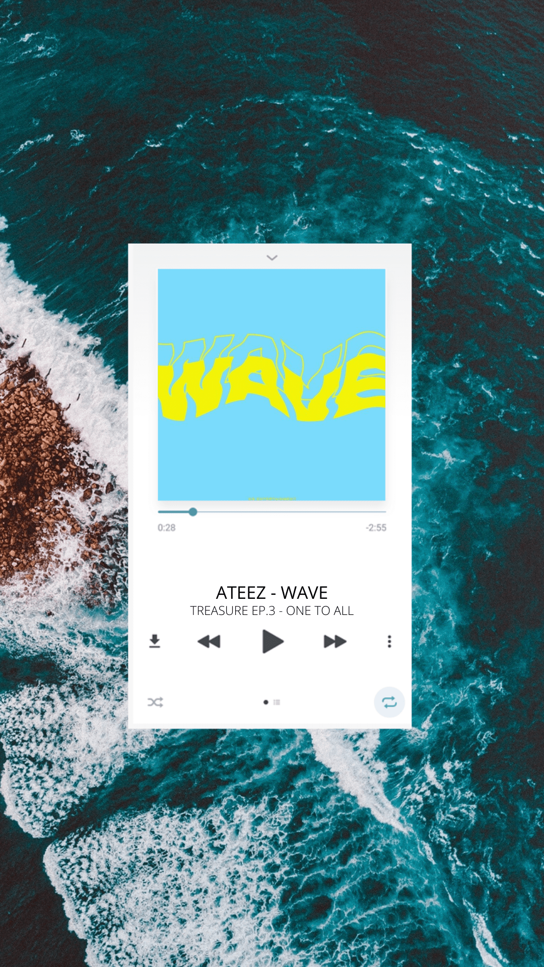 1080x1920 ATEEZ WALLPAPERS (MUSIC PLAYER VER.). Waves wallpaper, Kpop wallpaper, Waves