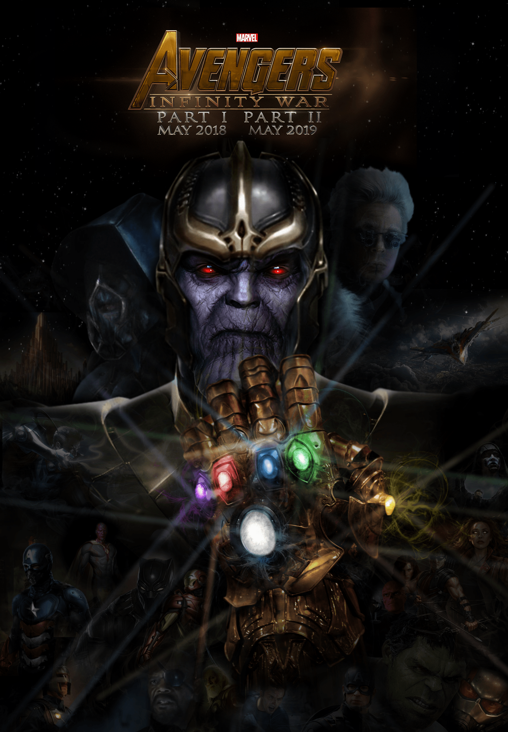 2075x2992 AVENGERS 3: Infinity War fan made poster