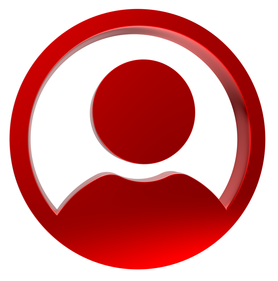 968x980 3D User icon on transparent background 16774487 PNG