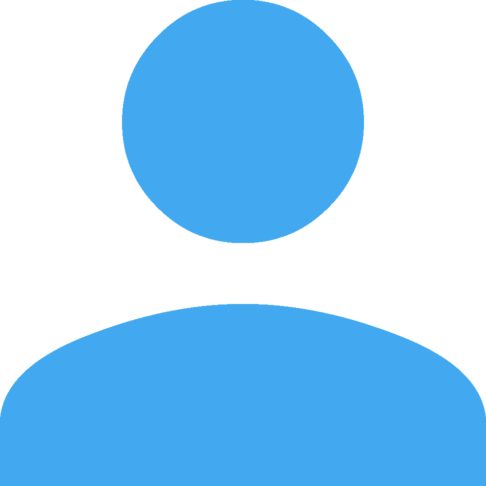 980x980 Generic Blue Person Icon PNG Image