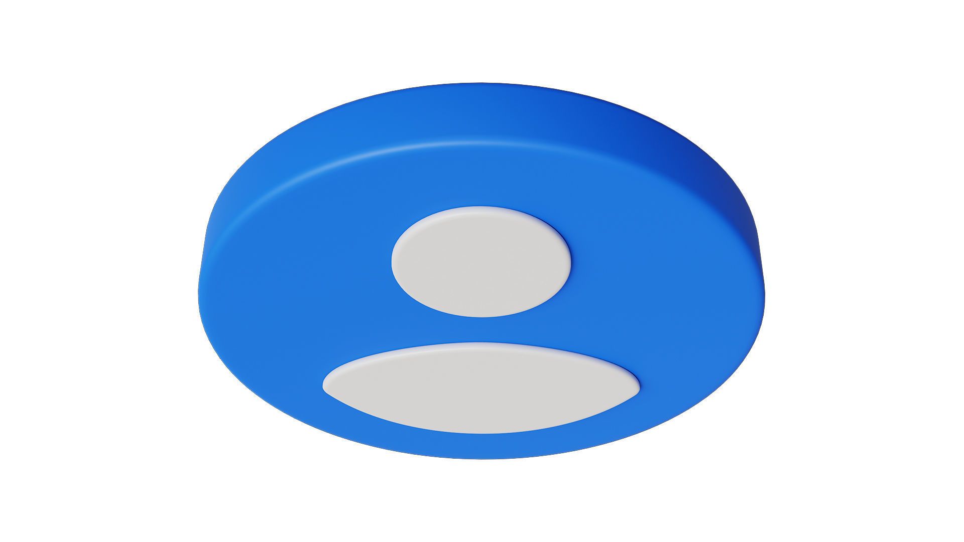 1920x1080 3D Model User Icon VR / AR / Low Poly