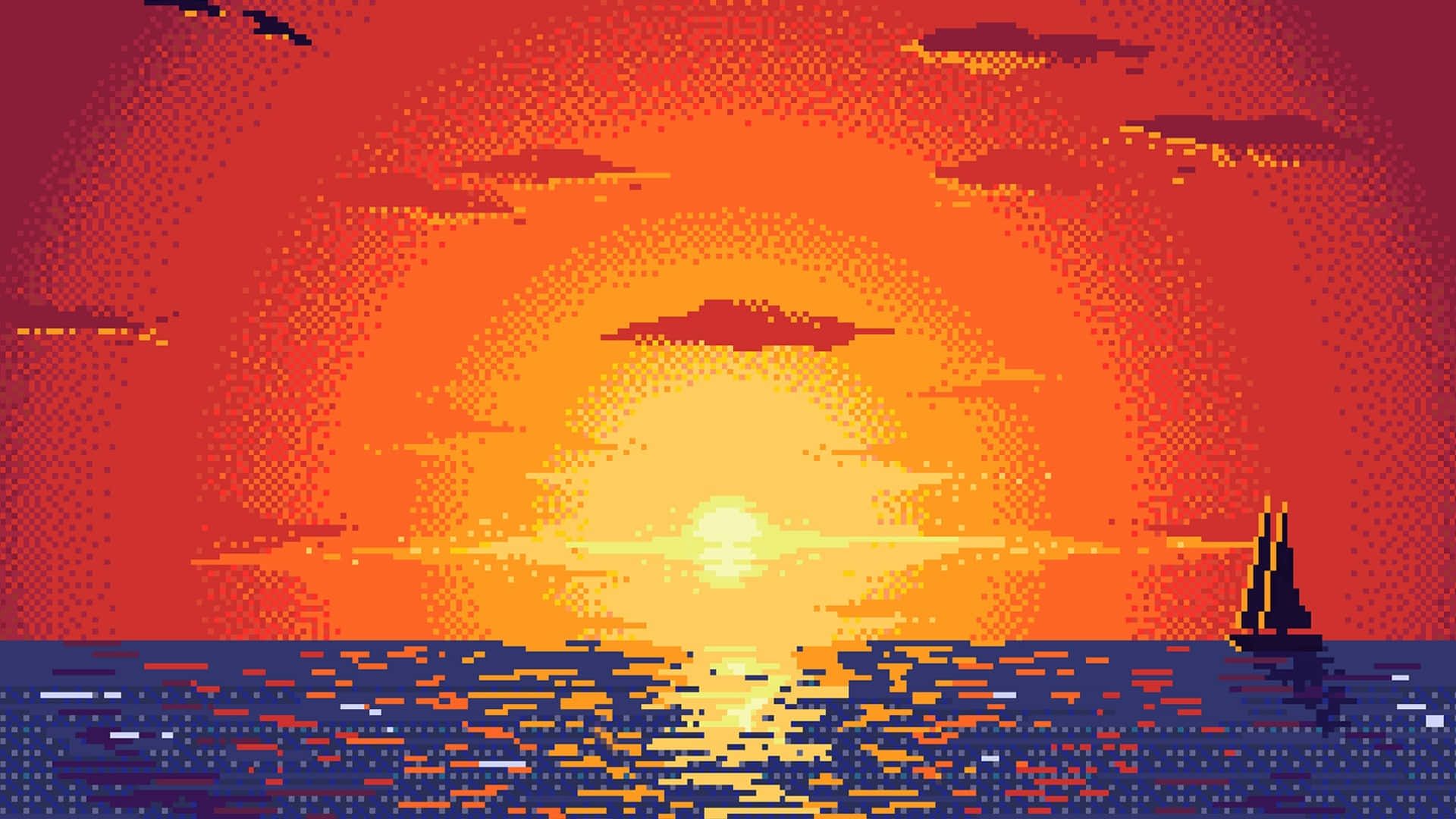 1920x1080 Pixel Beach Wallpaper