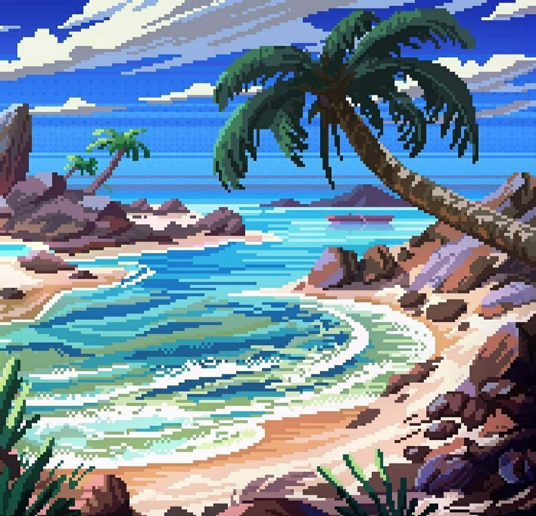 1080x1041 Download Enjoy the view at Pixel Beach Wallpaper