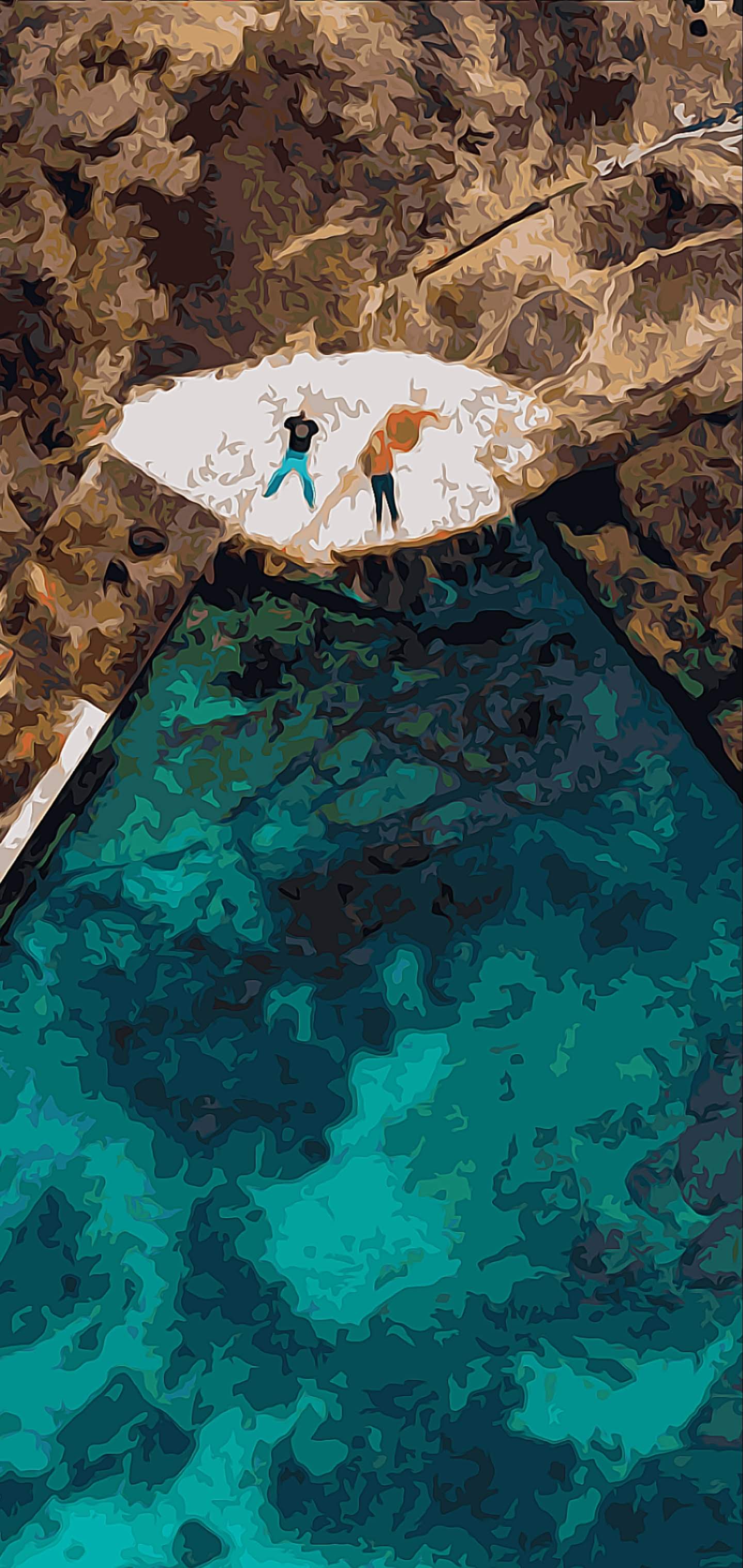 1440x3040 Wallpaper Google, Google Pixel Sea, Aqua, Teal, Background Free Image