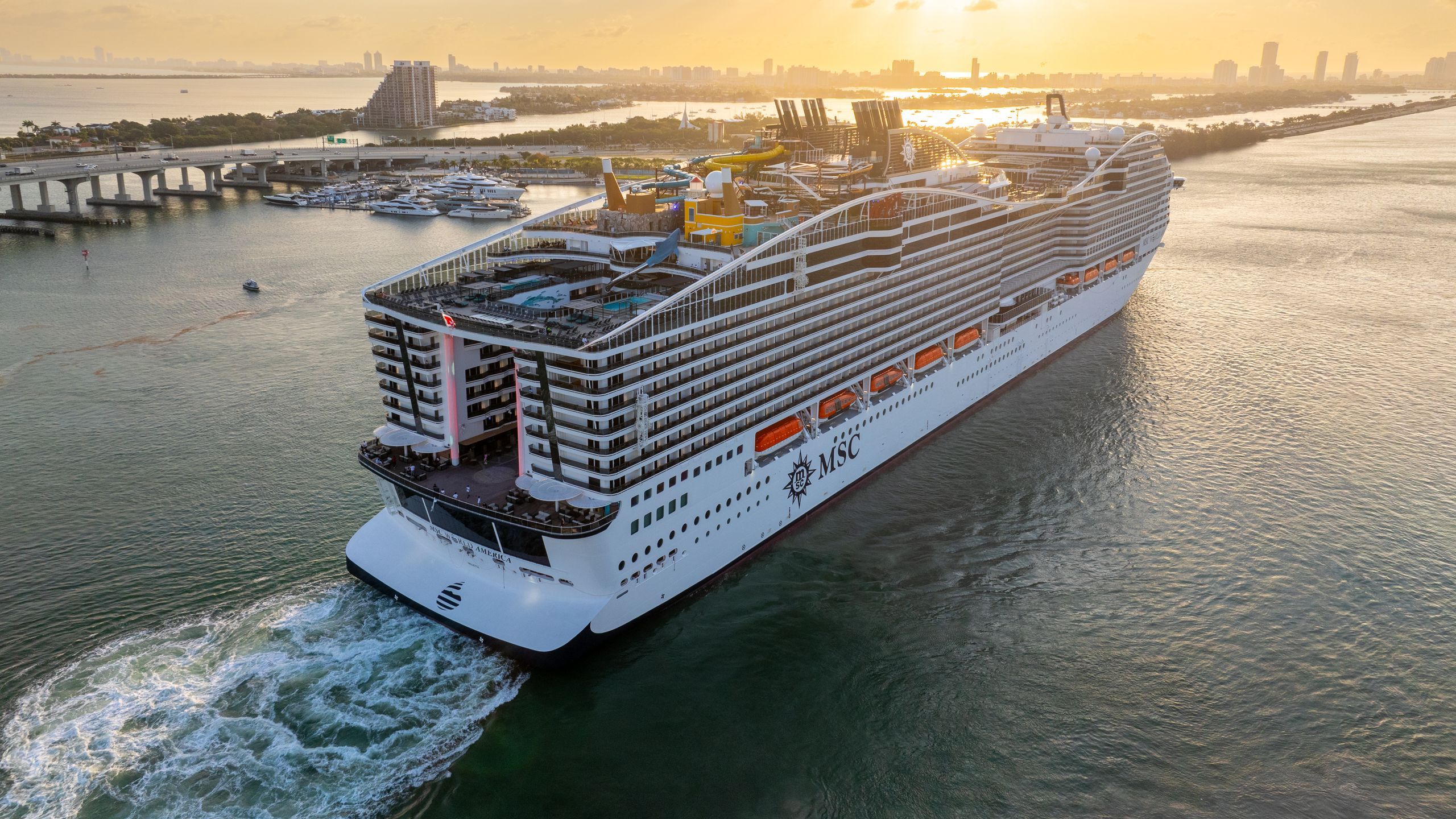 2560x1440 MSC World America Ship Review. Condé Nast Traveler