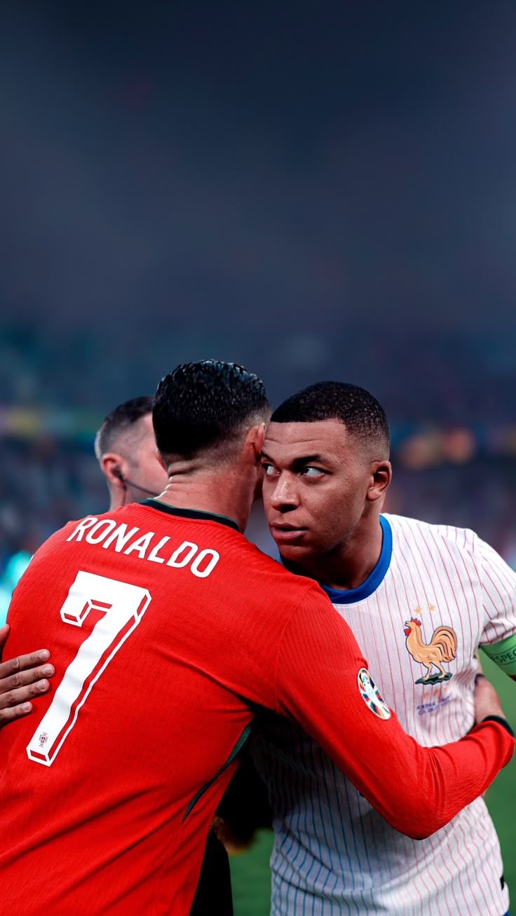 736x1307 Cristiano Ronaldo and Kylian Mbappé wallpaper